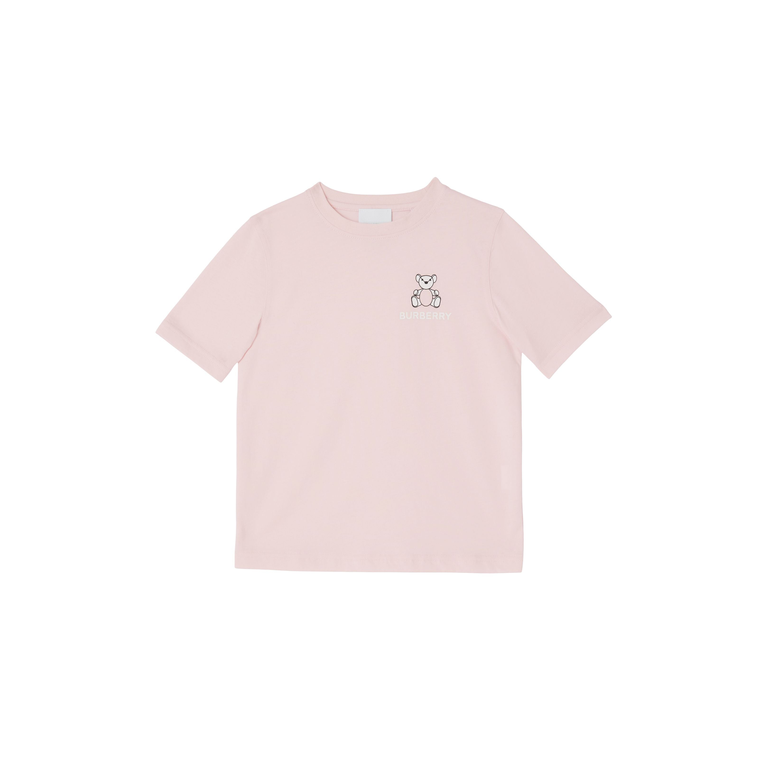 Boys & Girls Pink Logo Cotton T-Shirt