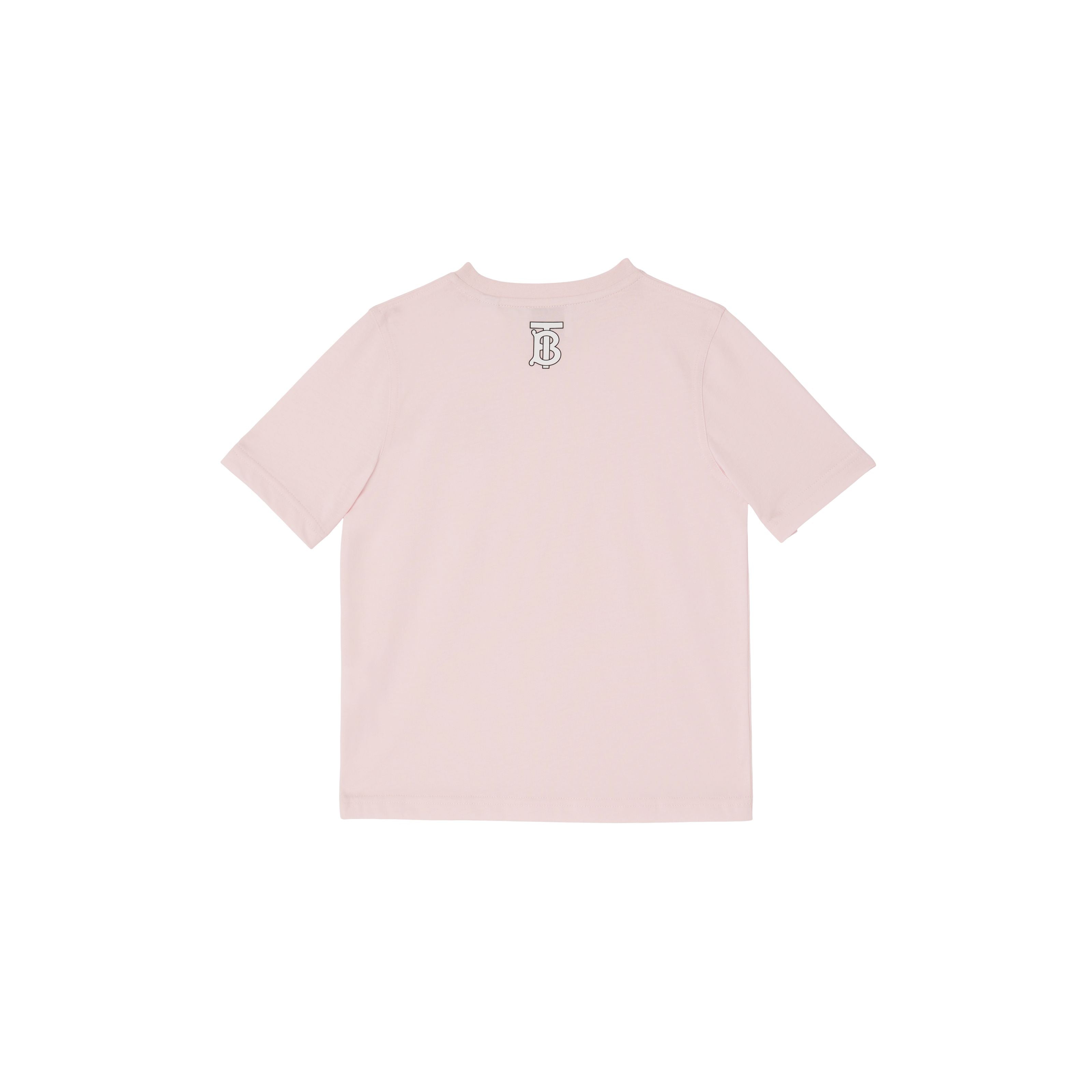 Boys & Girls Pink Logo Cotton T-Shirt