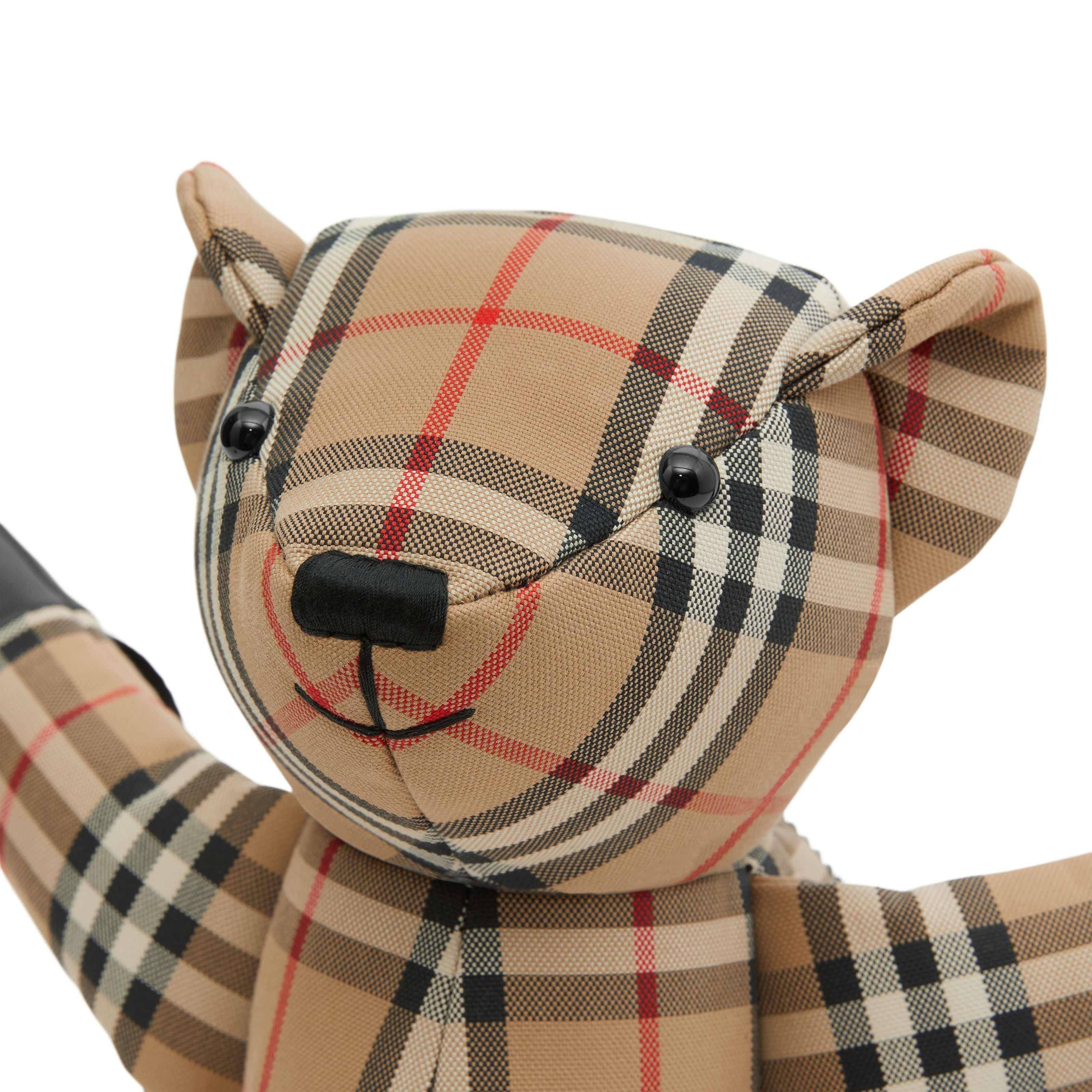 Boys & Girls Beige Check Bear Backpack