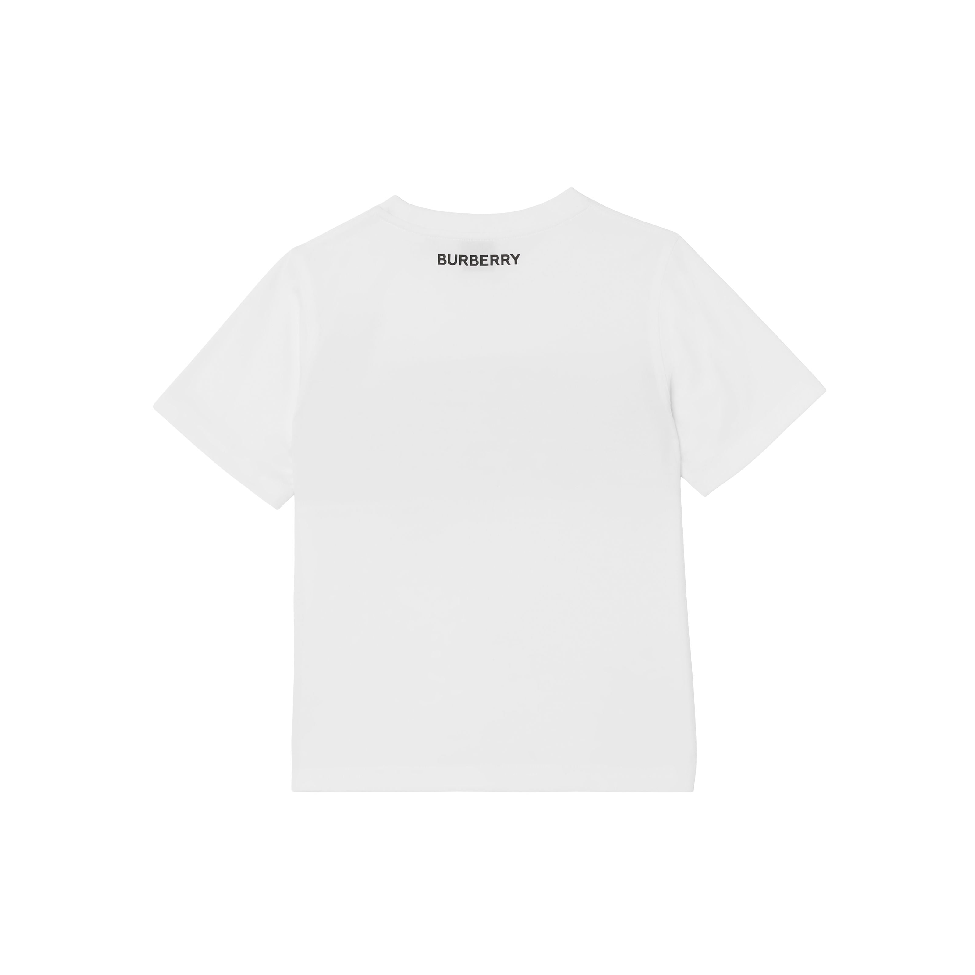 Boys & Girls White Cotton T-Shirt