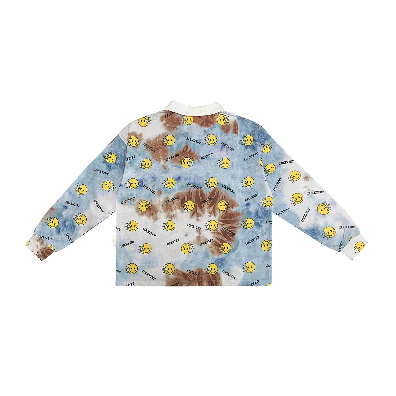 Boys & Girls Blue Smile Tie-Dye T-Shirt