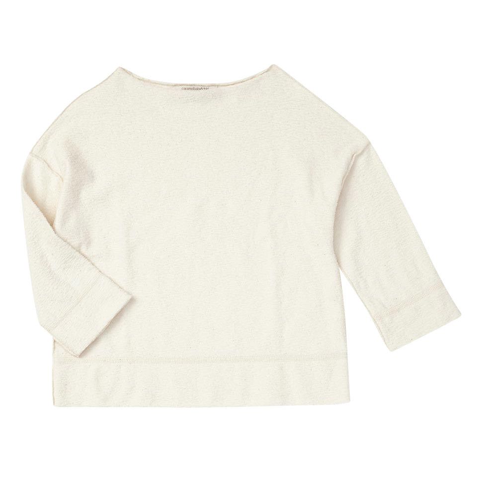 Boys White Long Sleeve Fleece T-Shirt - CÉMAROSE | Children's Fashion Store