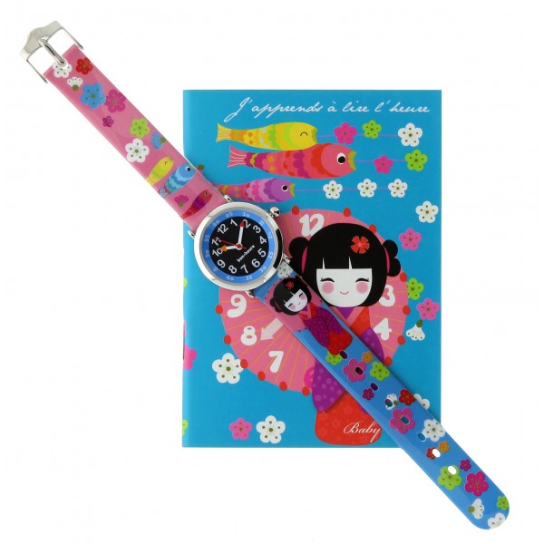 Girls Pink Doll Watch(4-7Y)