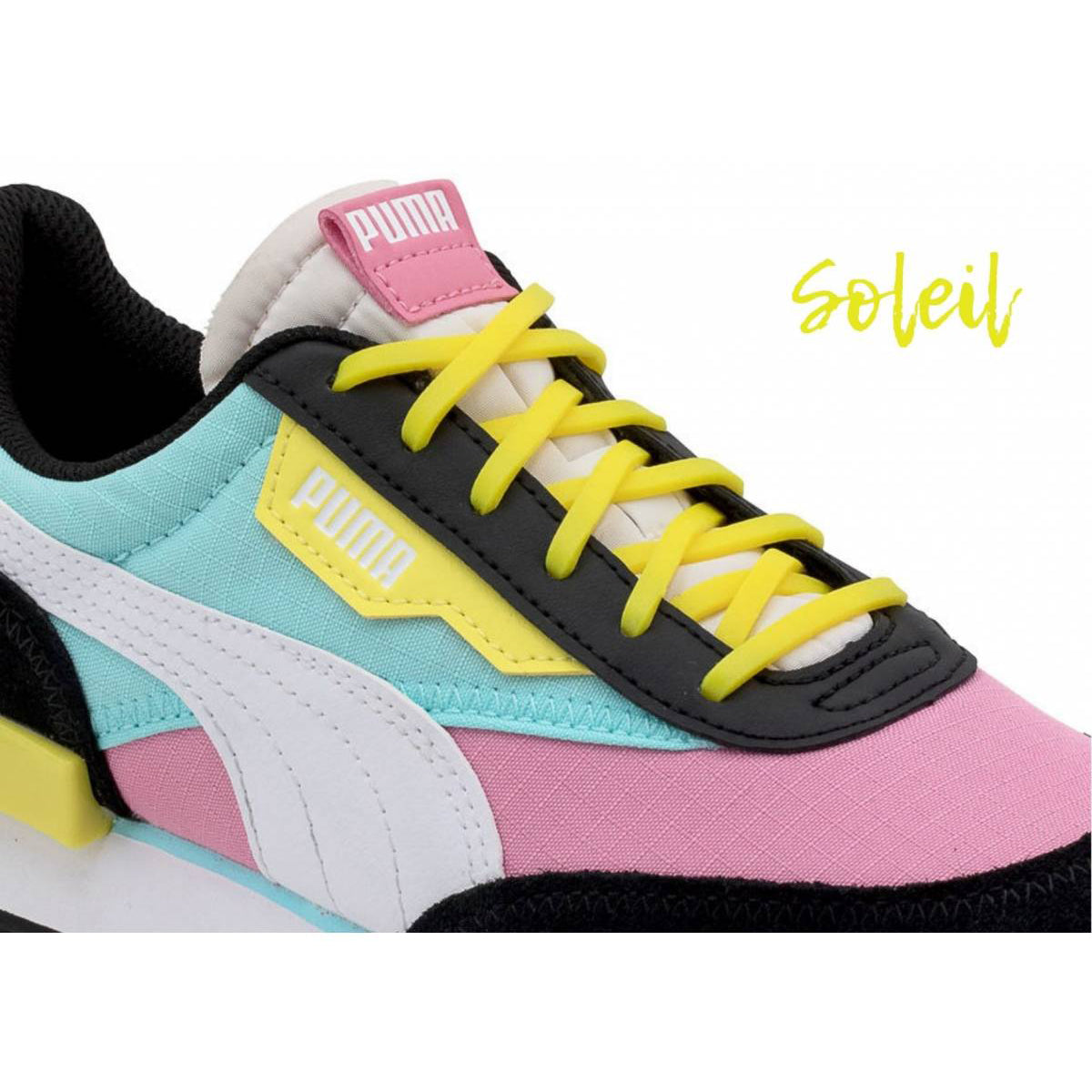 Boys & Girls Yellow Silicone Shoelace