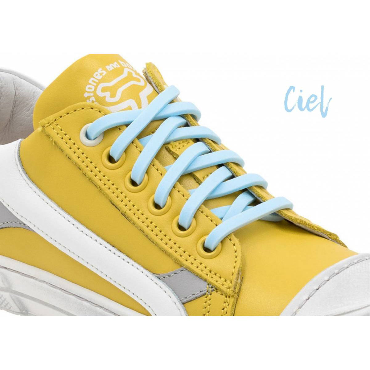 Boys & Girls Light Blue Silicone Shoelace