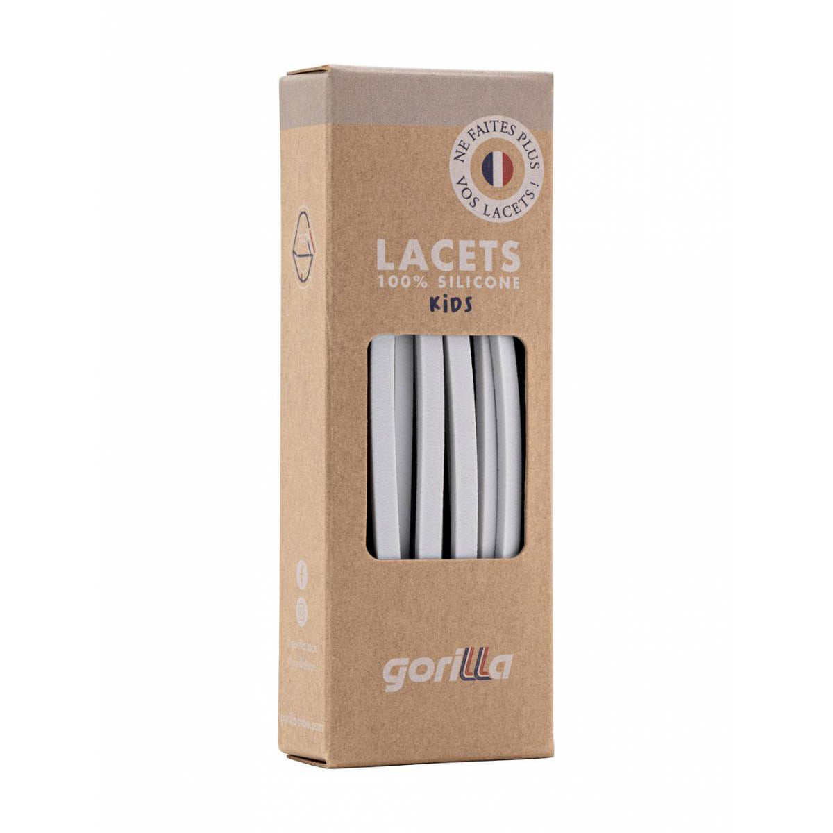 Boys & Girls White Silicone Shoelace