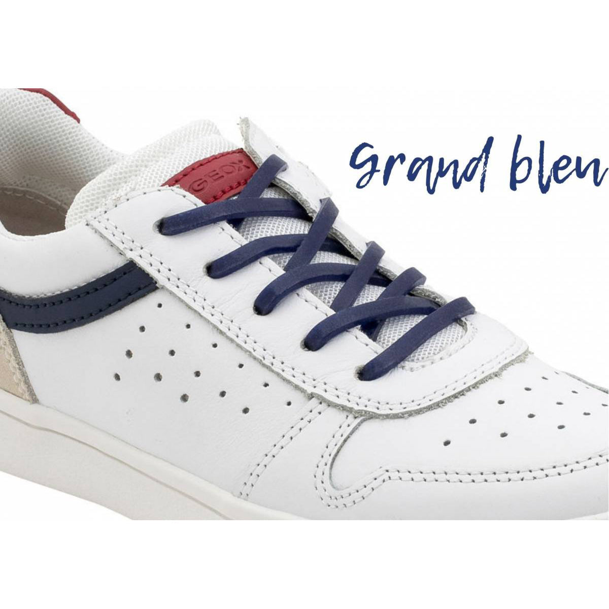 Boys & Girls Navy Silicone Shoelace