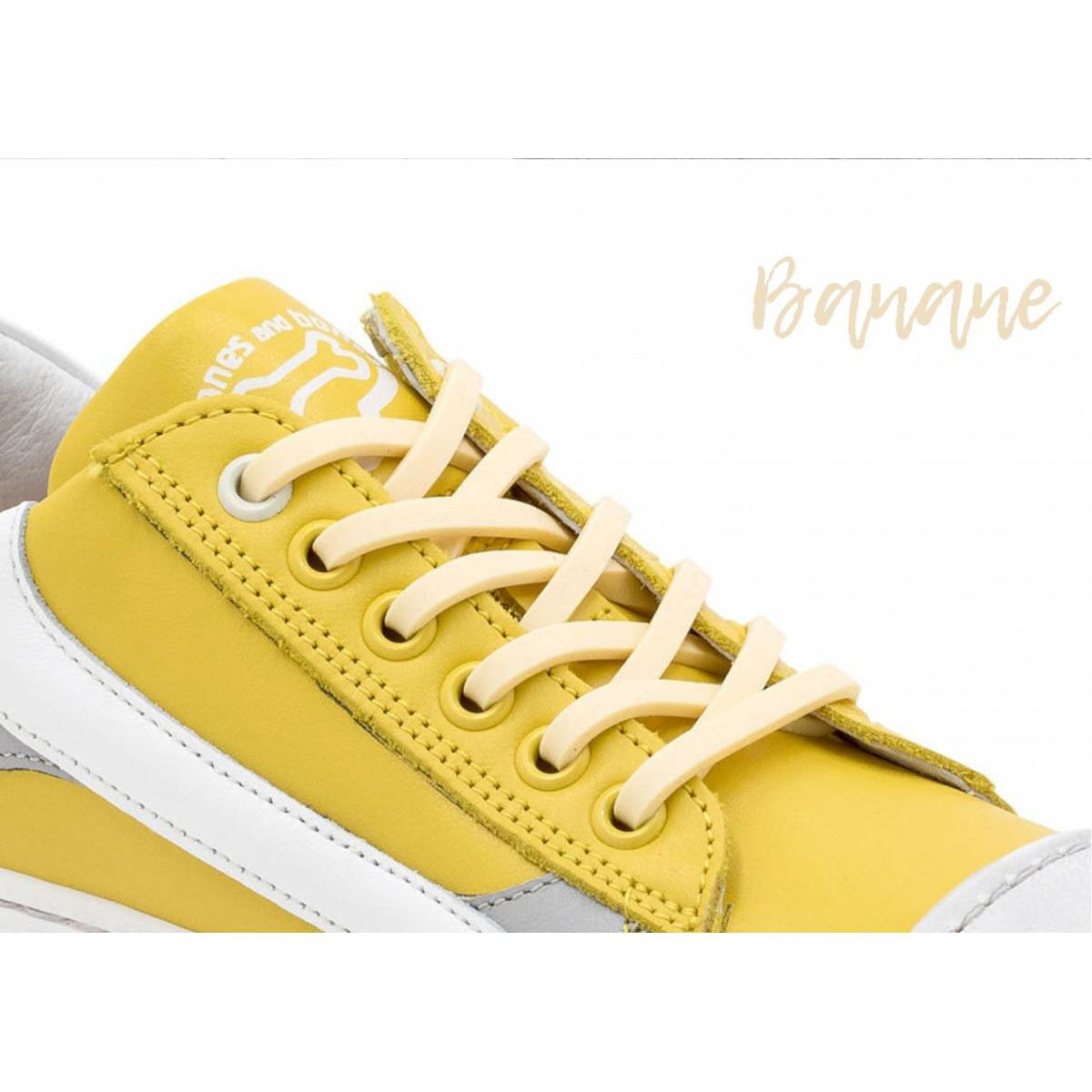 Boys & Girls Light Yellow Silicone Shoelace