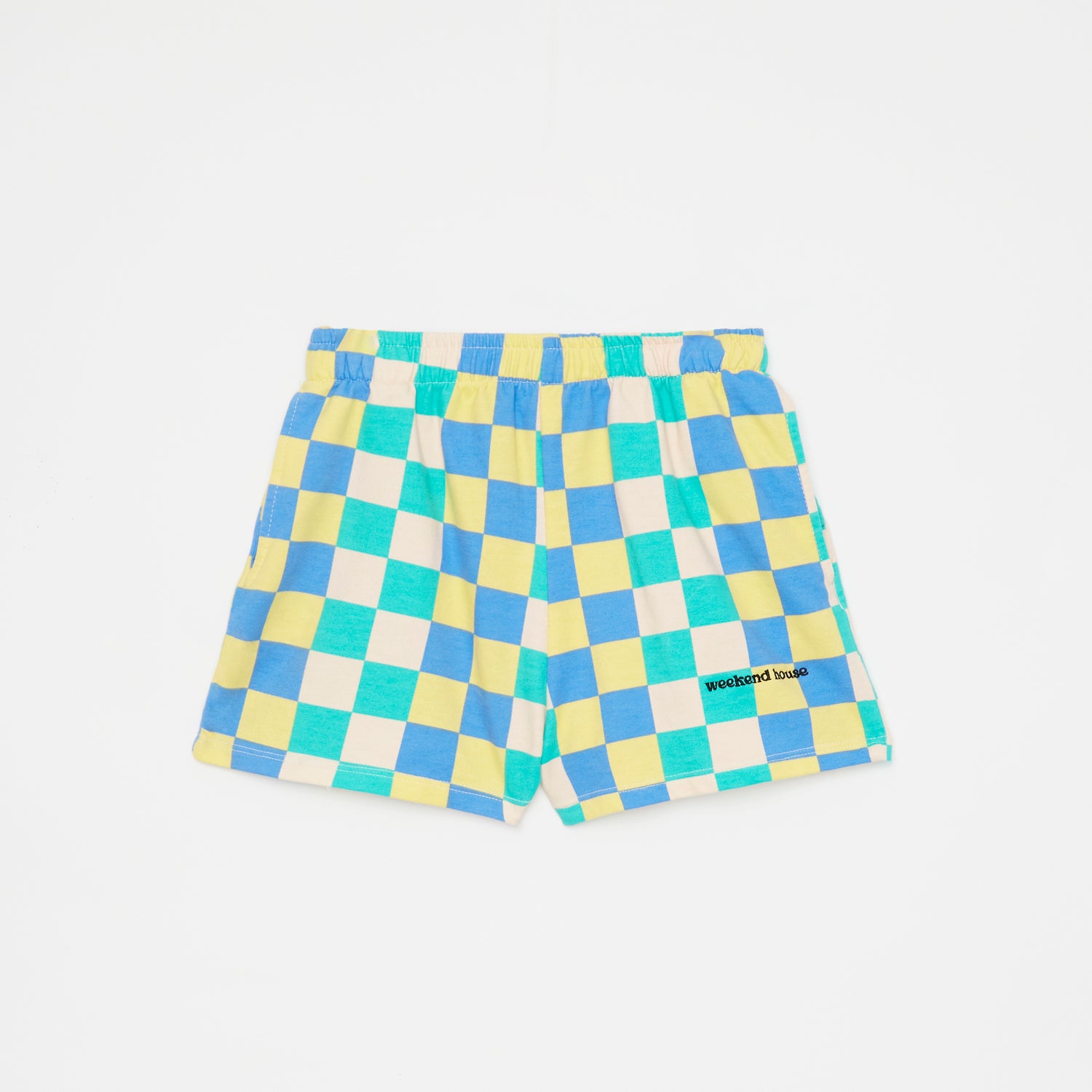 Boys & Girls Multicolor Check Cotton Shorts