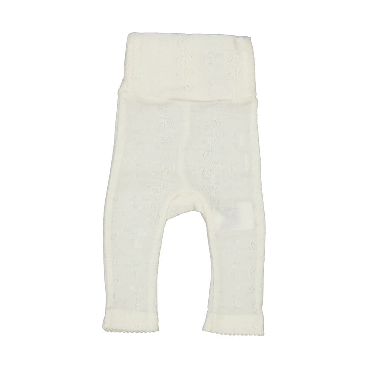 Baby Boys & Girls White Wool Leggings