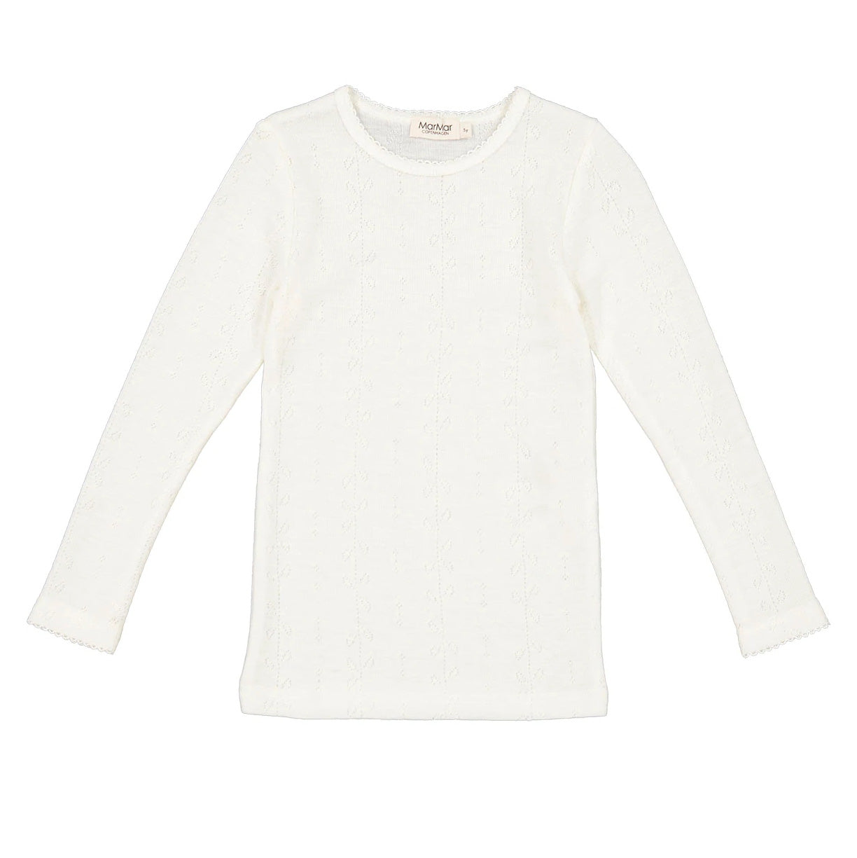 Boys & Girls White Wool T-Shirt