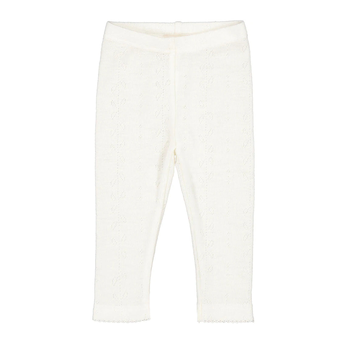 Boys & Girls White Wool Leggings