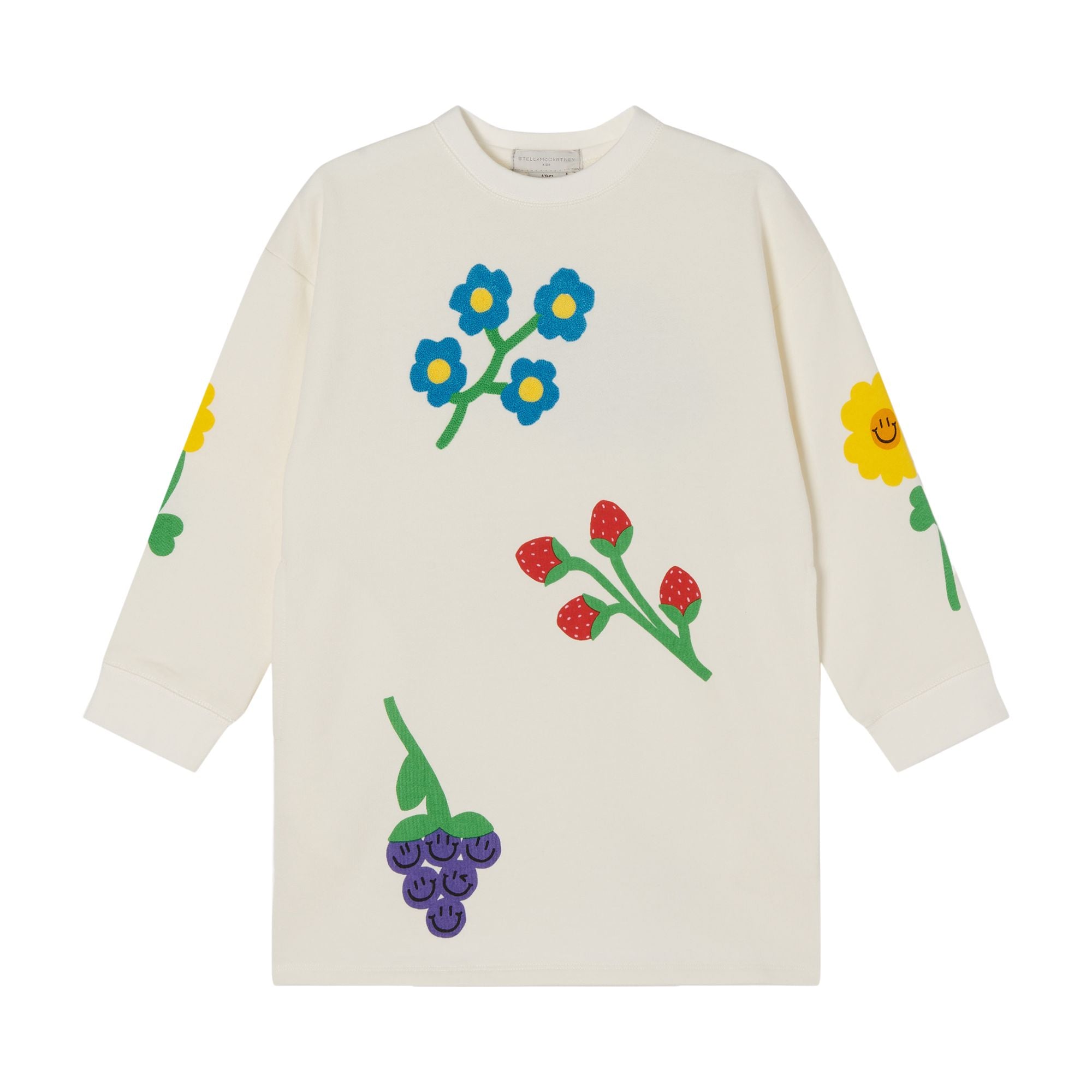 Girls White Cotton Dress
