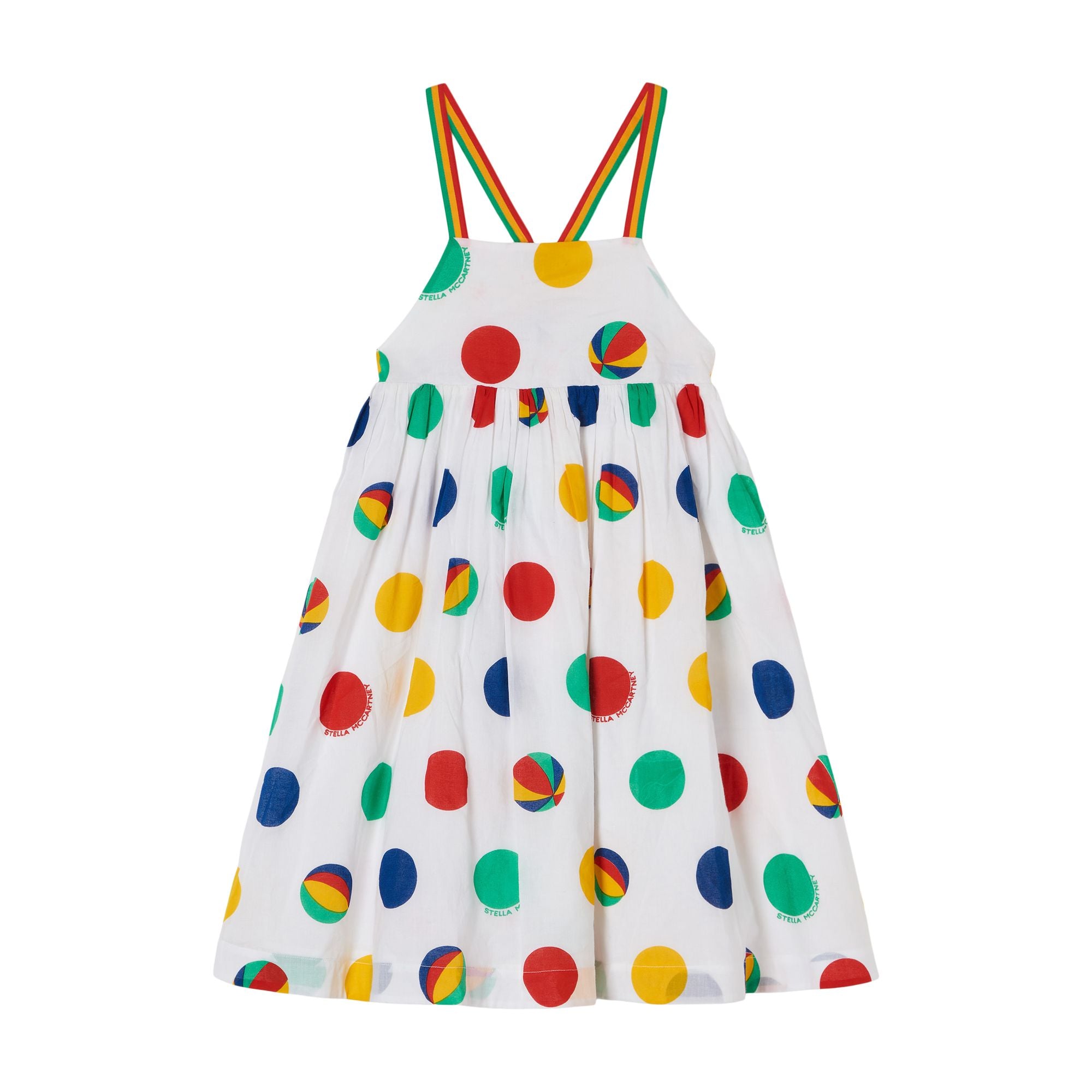 Girls Multicolor Dots Dress