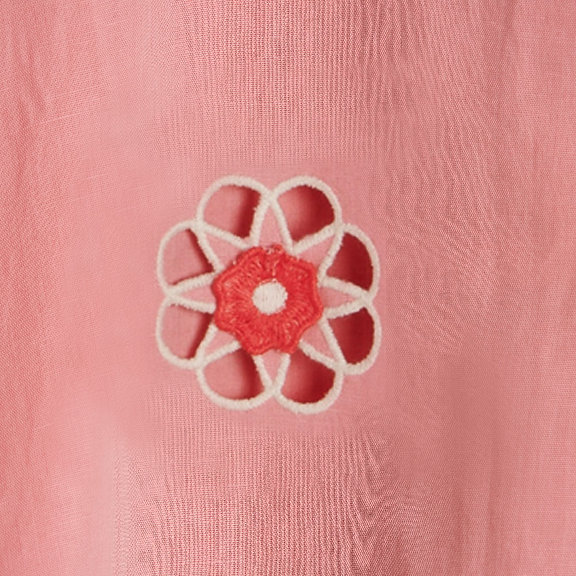 Girls Pink Embroidery Dress
