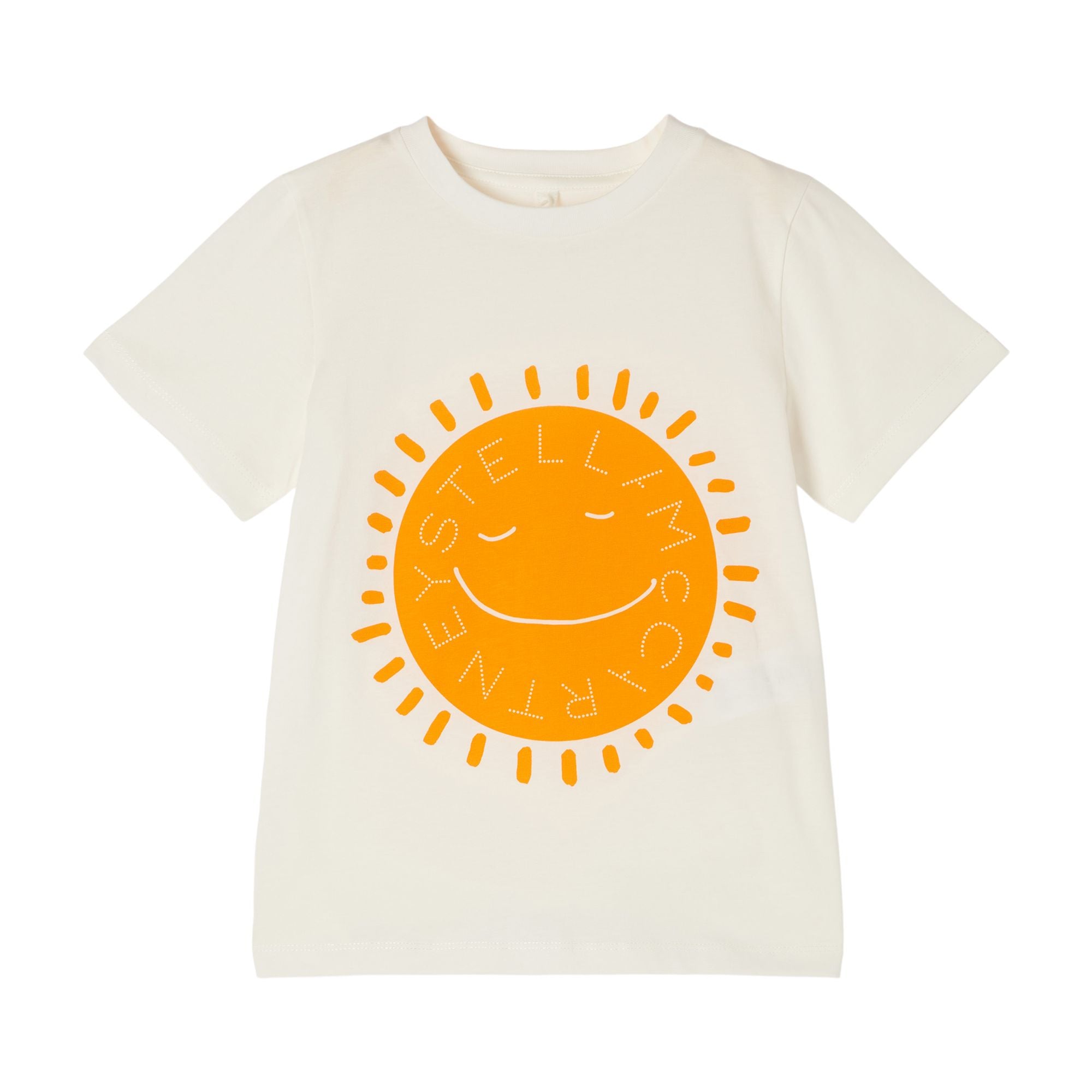 Boys & Girls White Sun Cotton T-Shirt