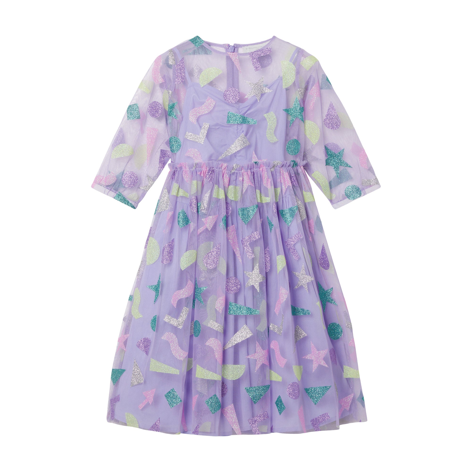 Girls Purple Chiffon Dress