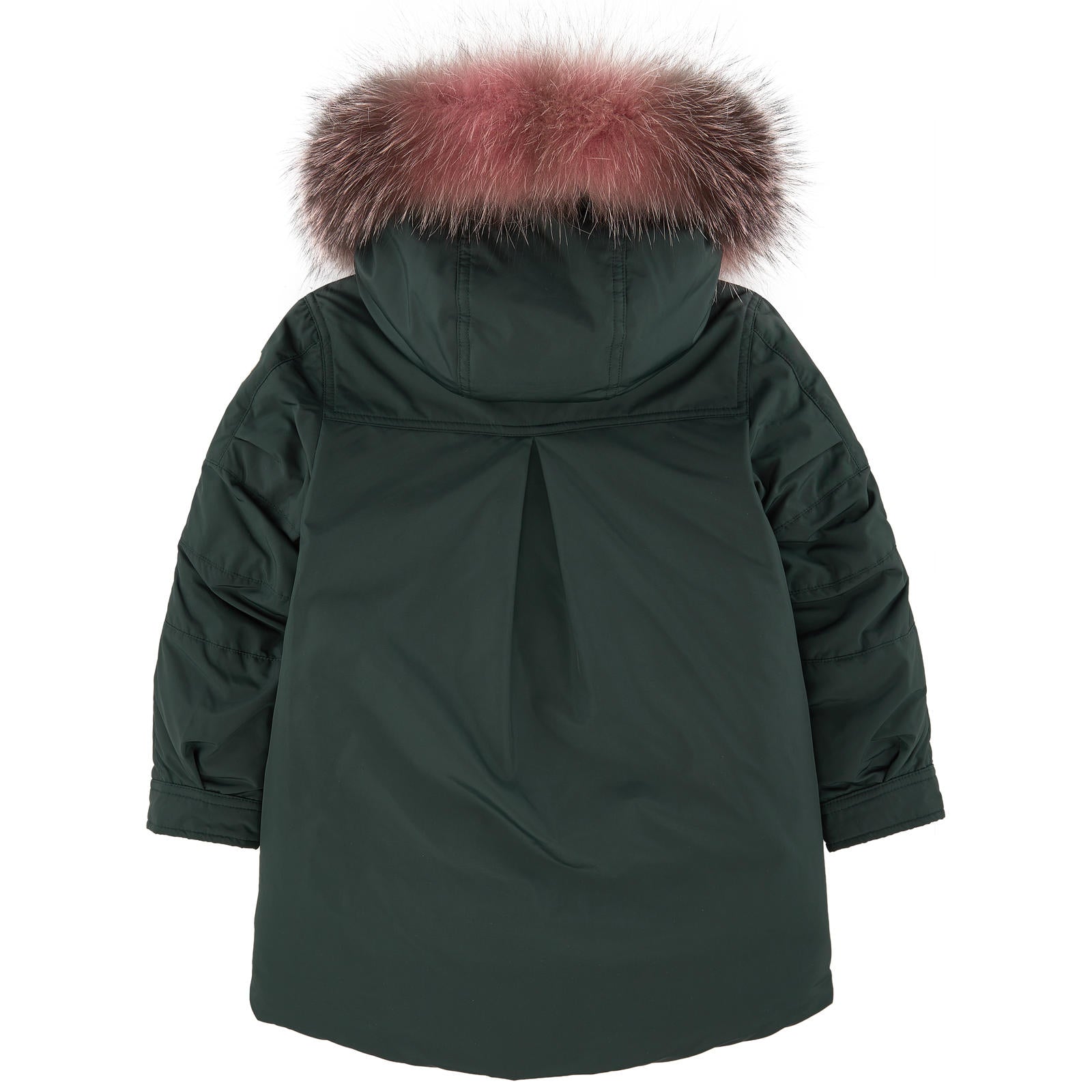 Girls Dark Green "HIHIURA" Coat