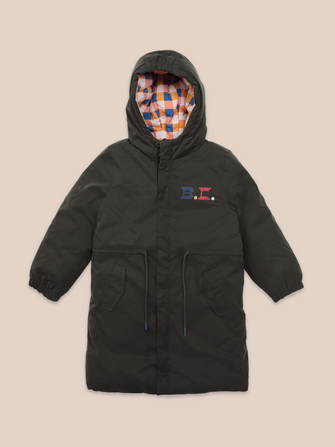 Boys & Girls Greener Pastures Reversible Checker Parka