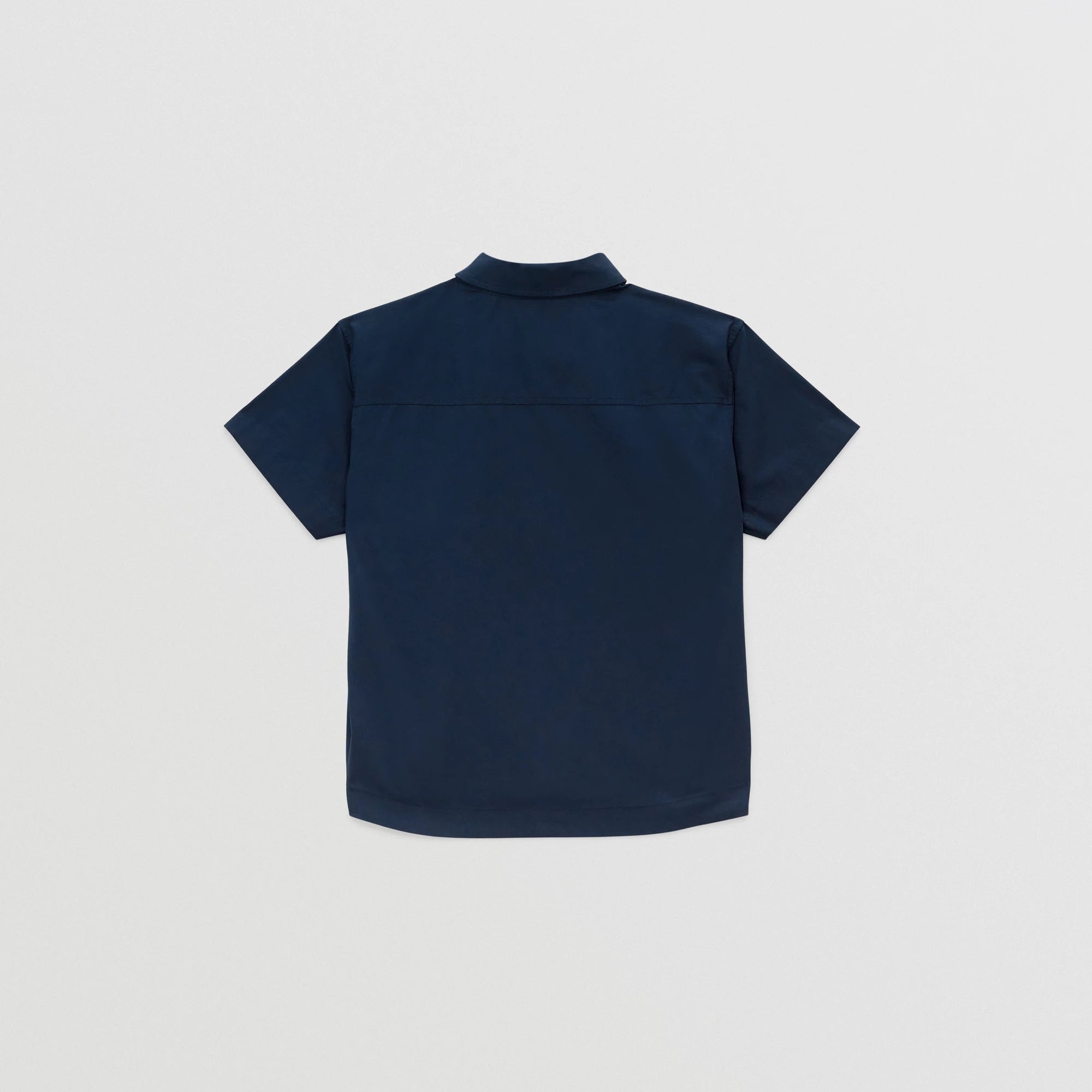 Boys Blue Logo Cotton Shirt