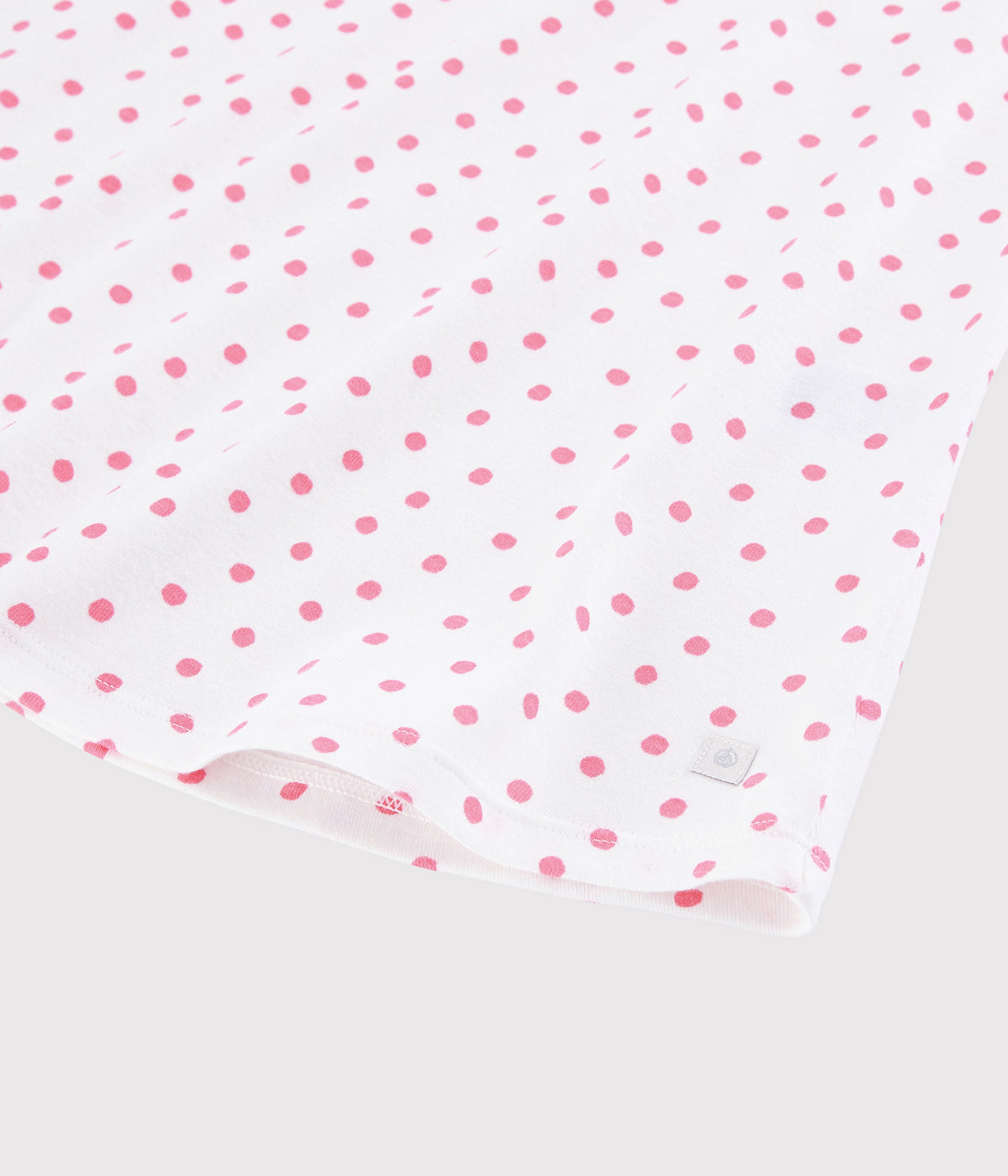 Robe de Nuit Fille à Pois Blancs