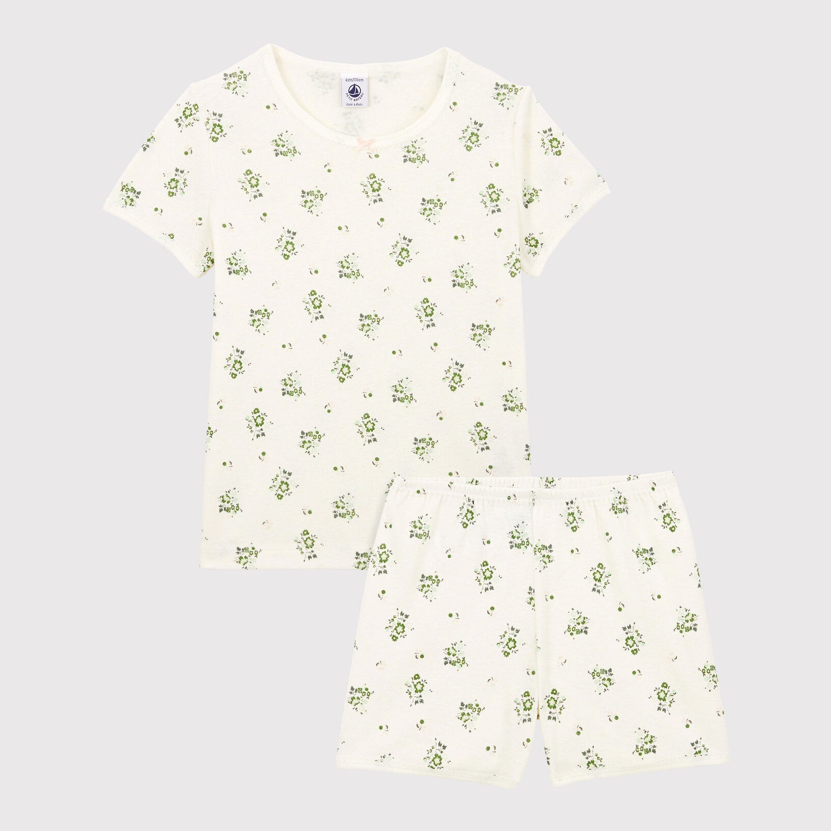 Boys & Girls White Cotton Set