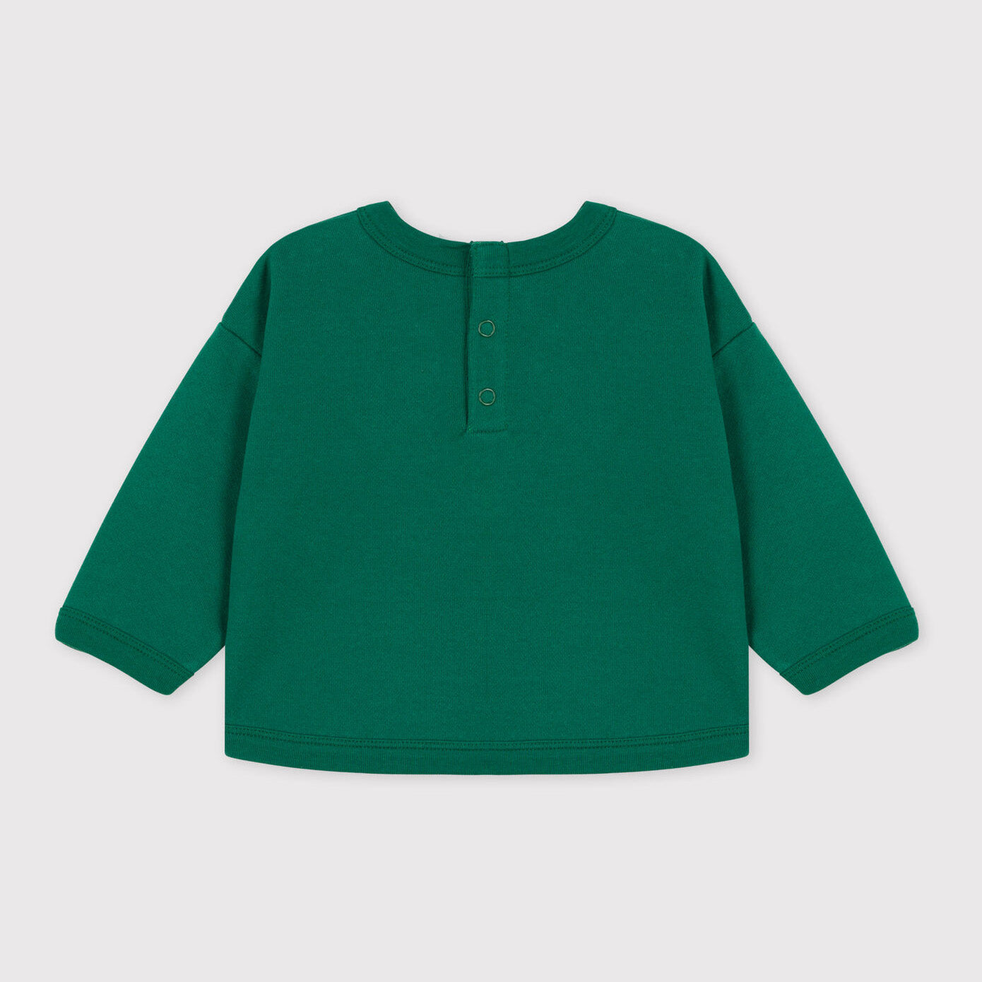 Baby Boys & Girls Green Cotton Sweatshirt