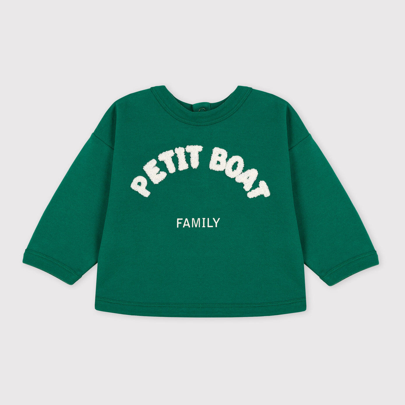 Baby Boys & Girls Green Cotton Sweatshirt