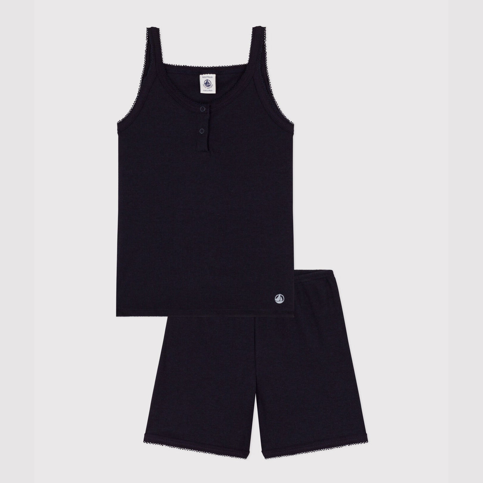 Girls Black Nightwear Set