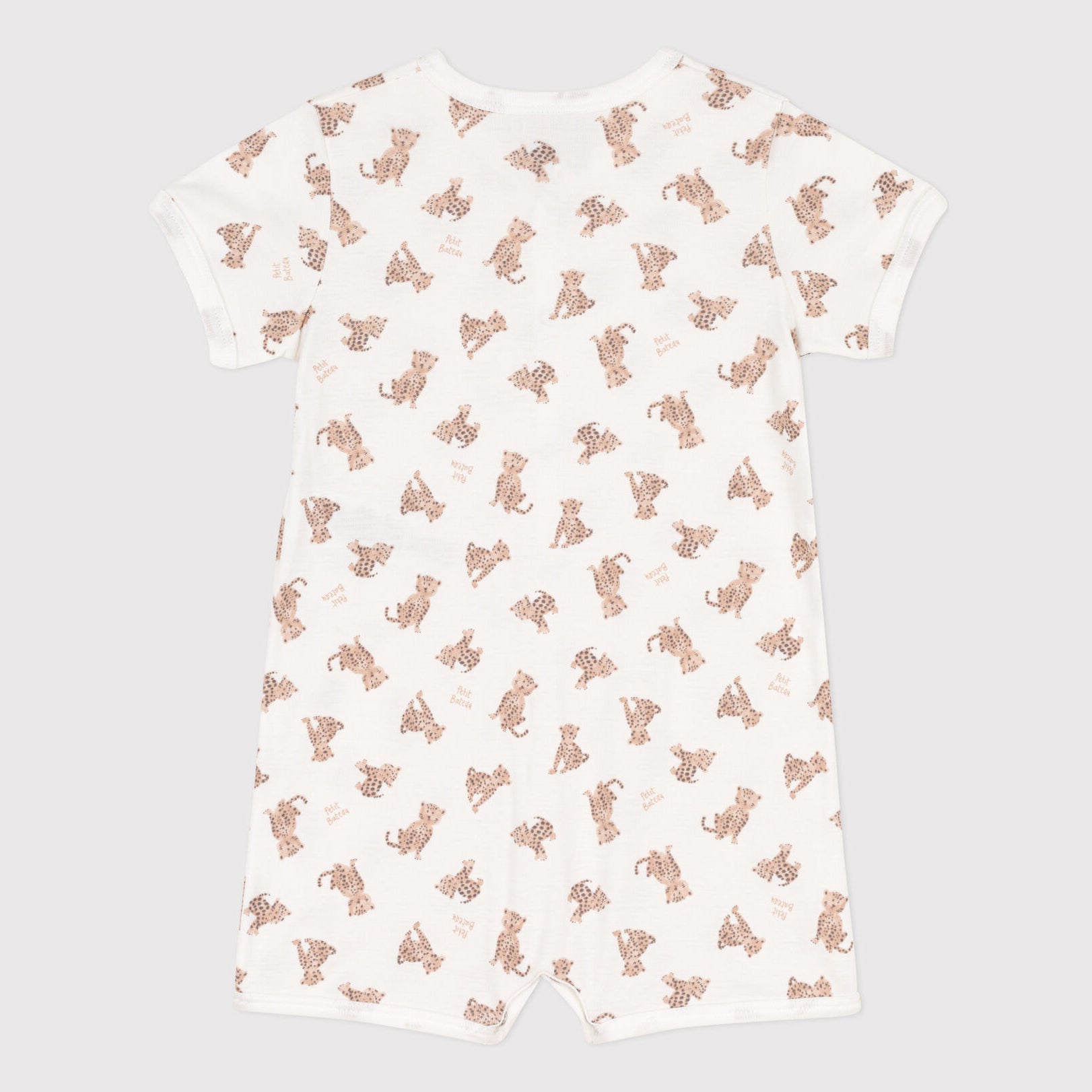 Baby Boys & Girls White Printed Cotton Babysuit