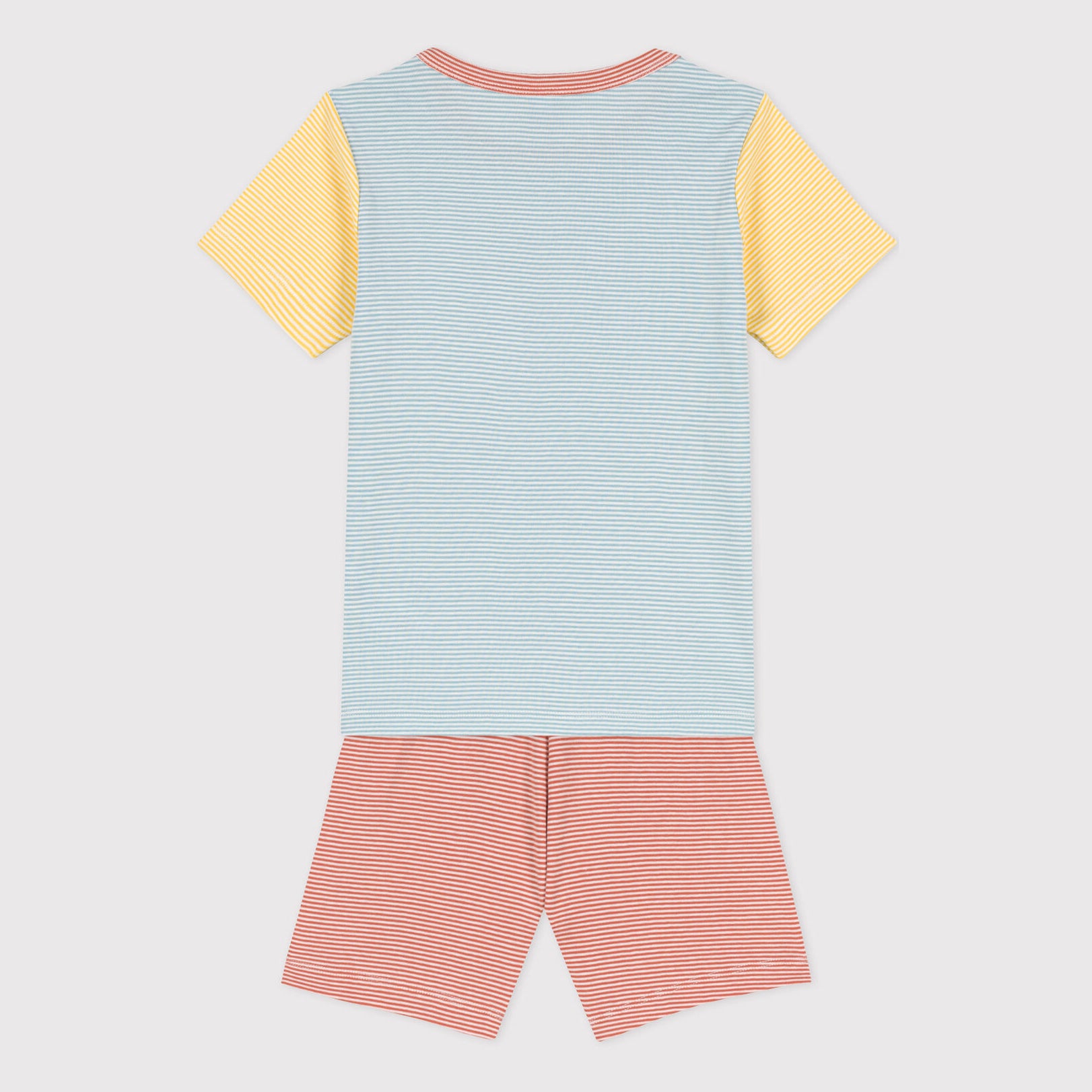 Boys Blue Stripes Cotton Nightwear Set