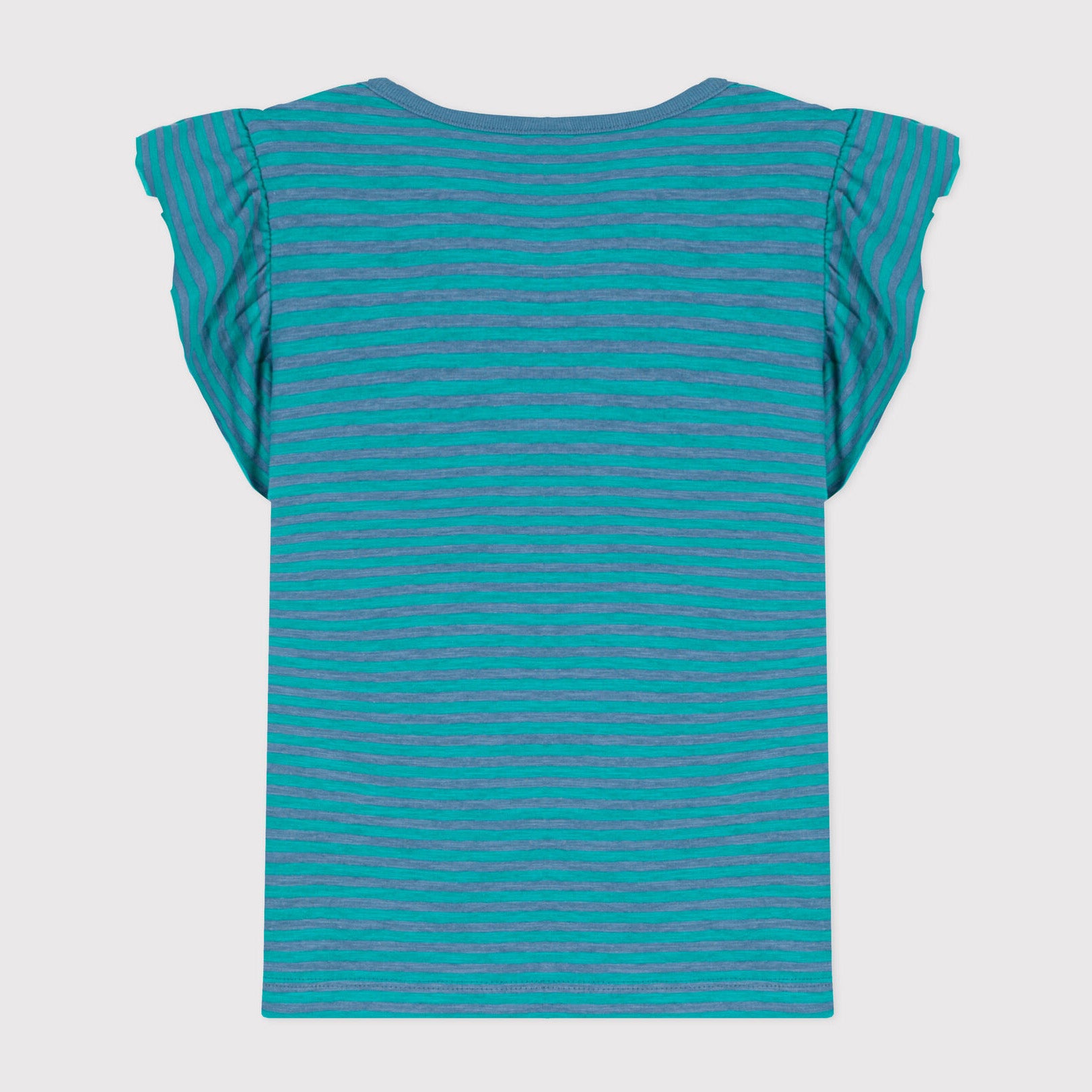 Girls Lake Blue Cotton T-Shirt