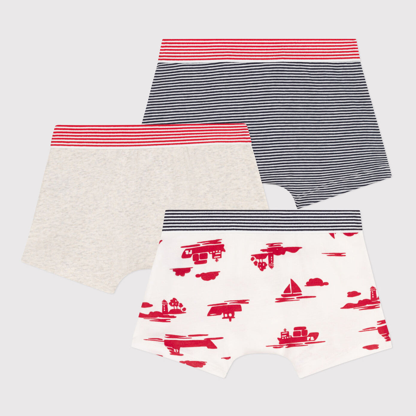 Boys Multicolor Cotton Underwear Set(3 Pack)