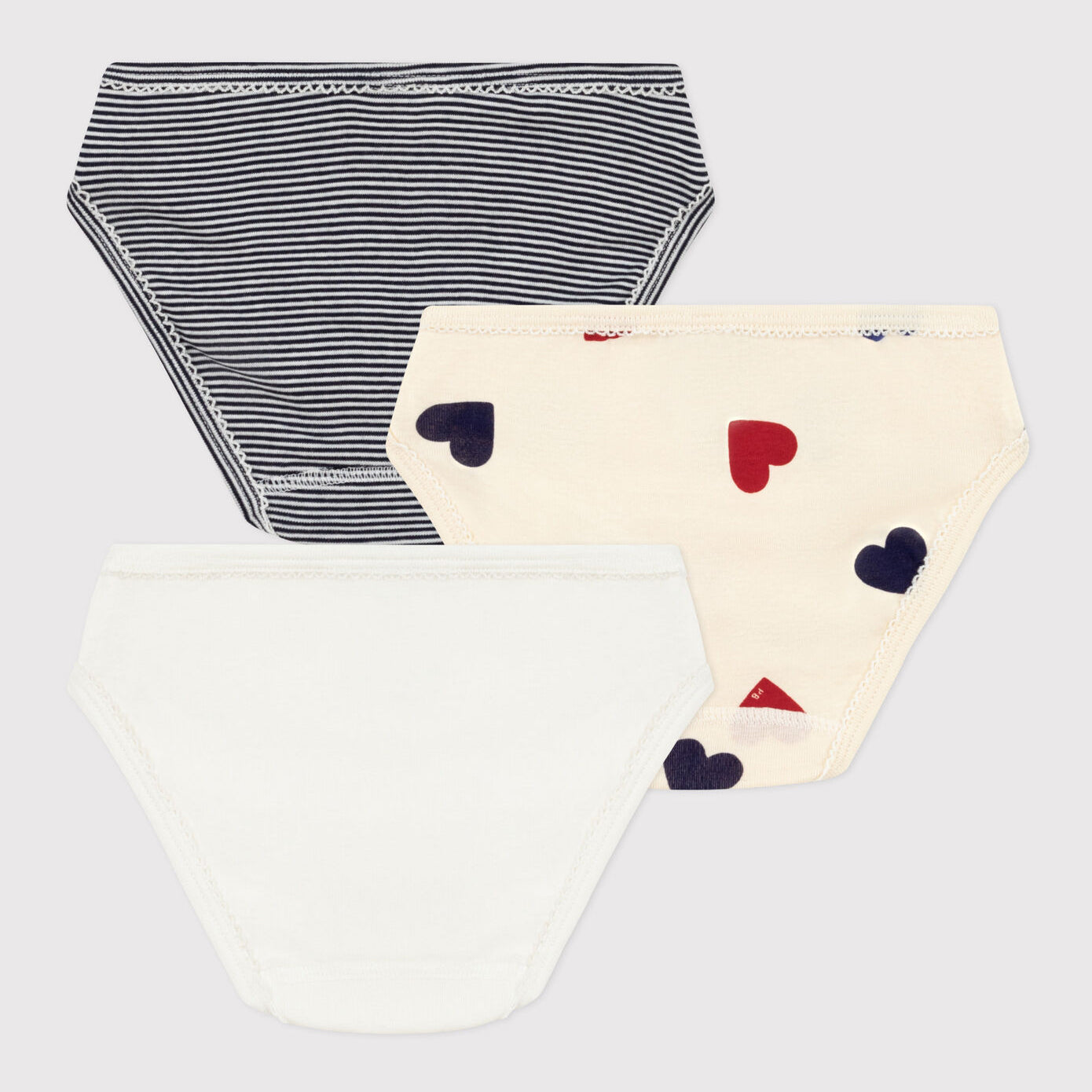 Girls Multicolor Cotton Underwear Set (3 Pack)