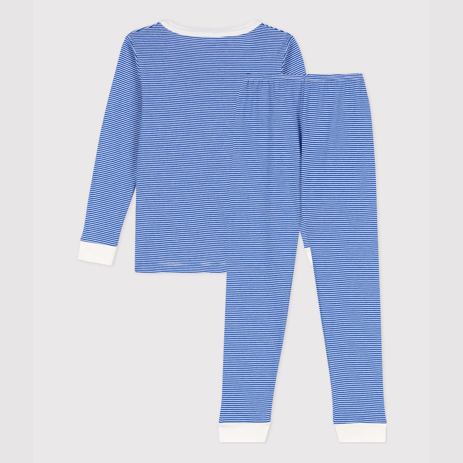 Boys Blue Stripes Cotton Nightwear Set