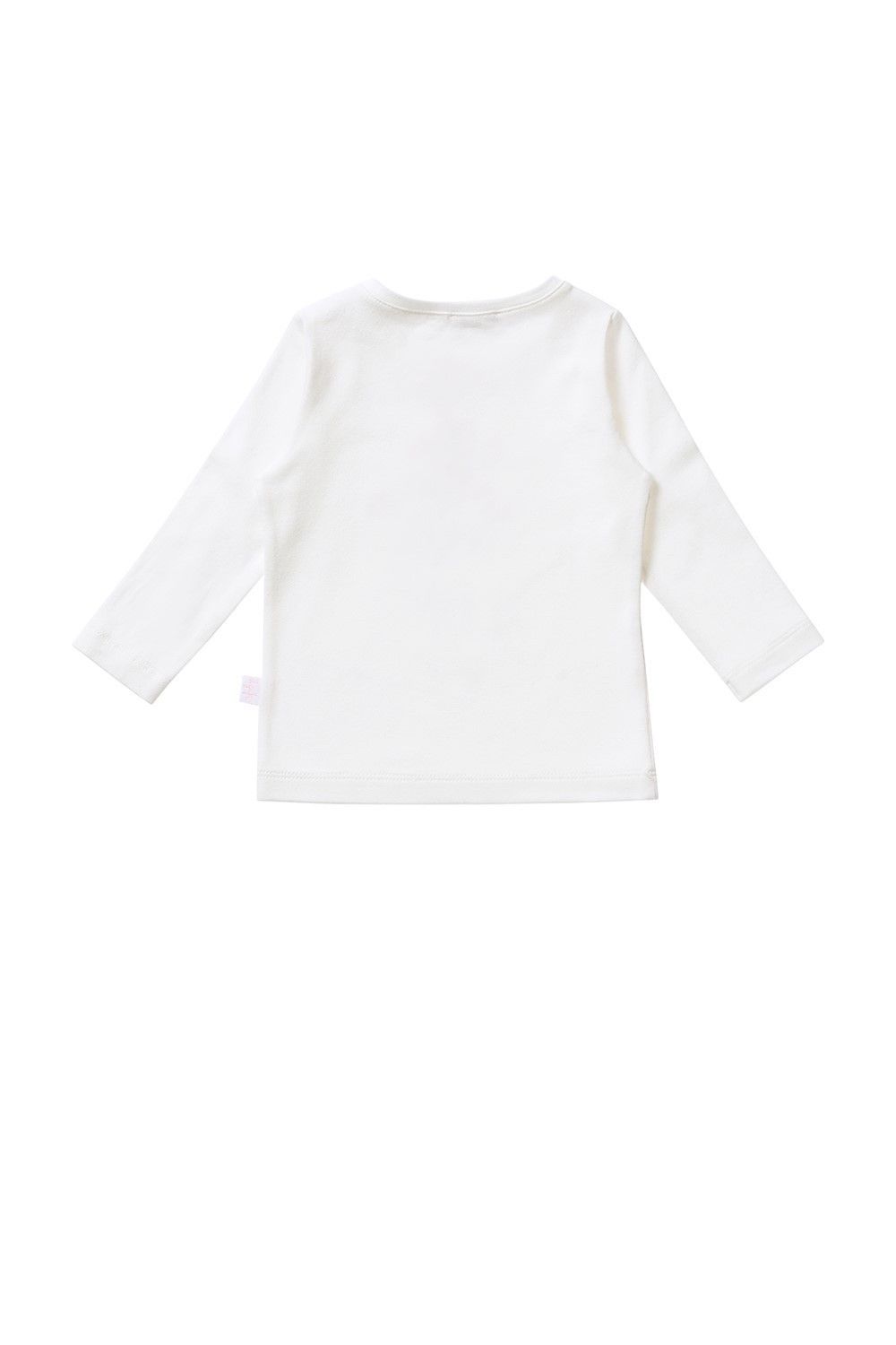 Baby Girls Ivory T-Shirt With Pink Heart Balloons Appliqued - CÉMAROSE | Children's Fashion Store - 2