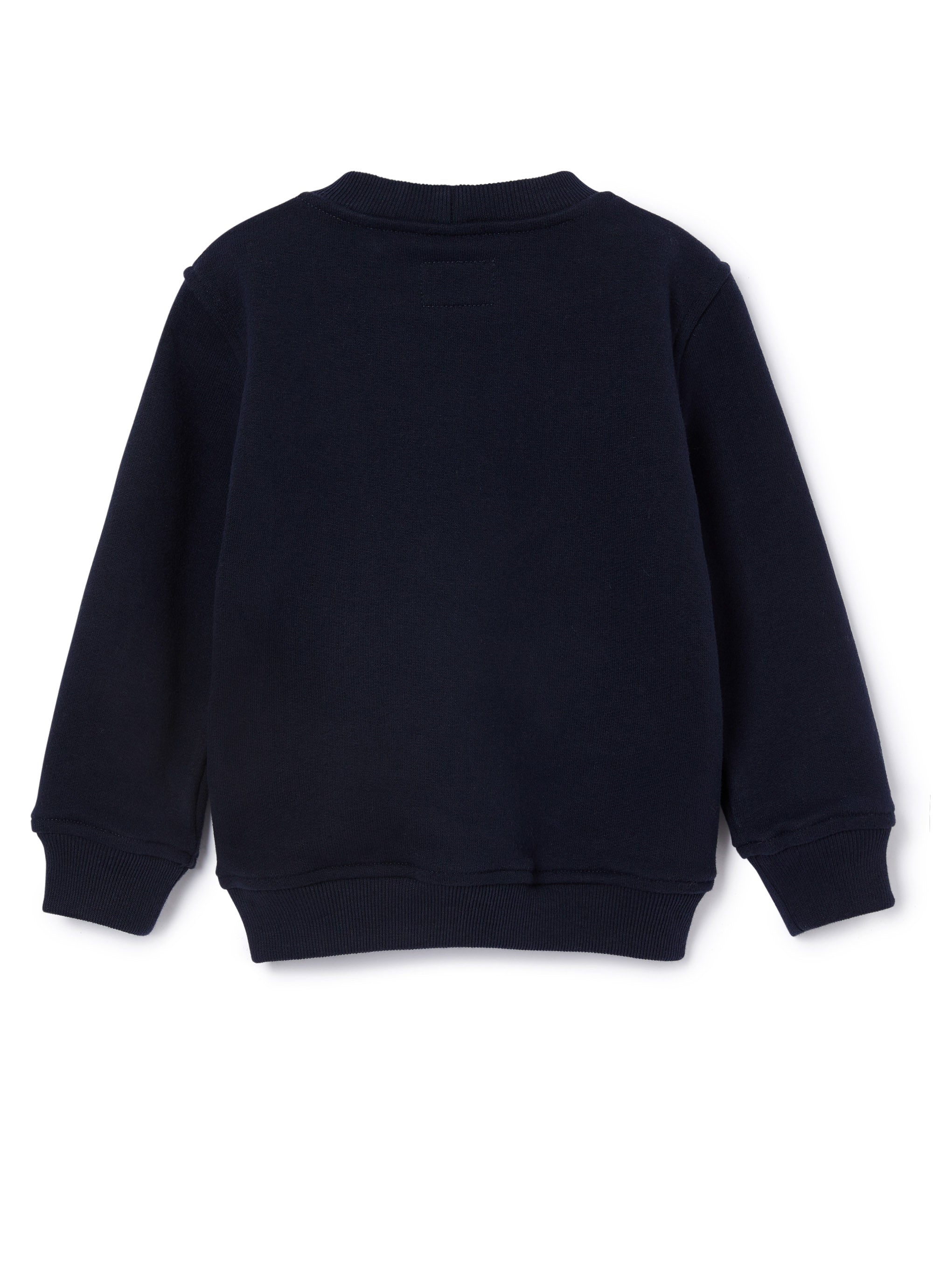 Boys Navy Blue Cotton Sweatshirt