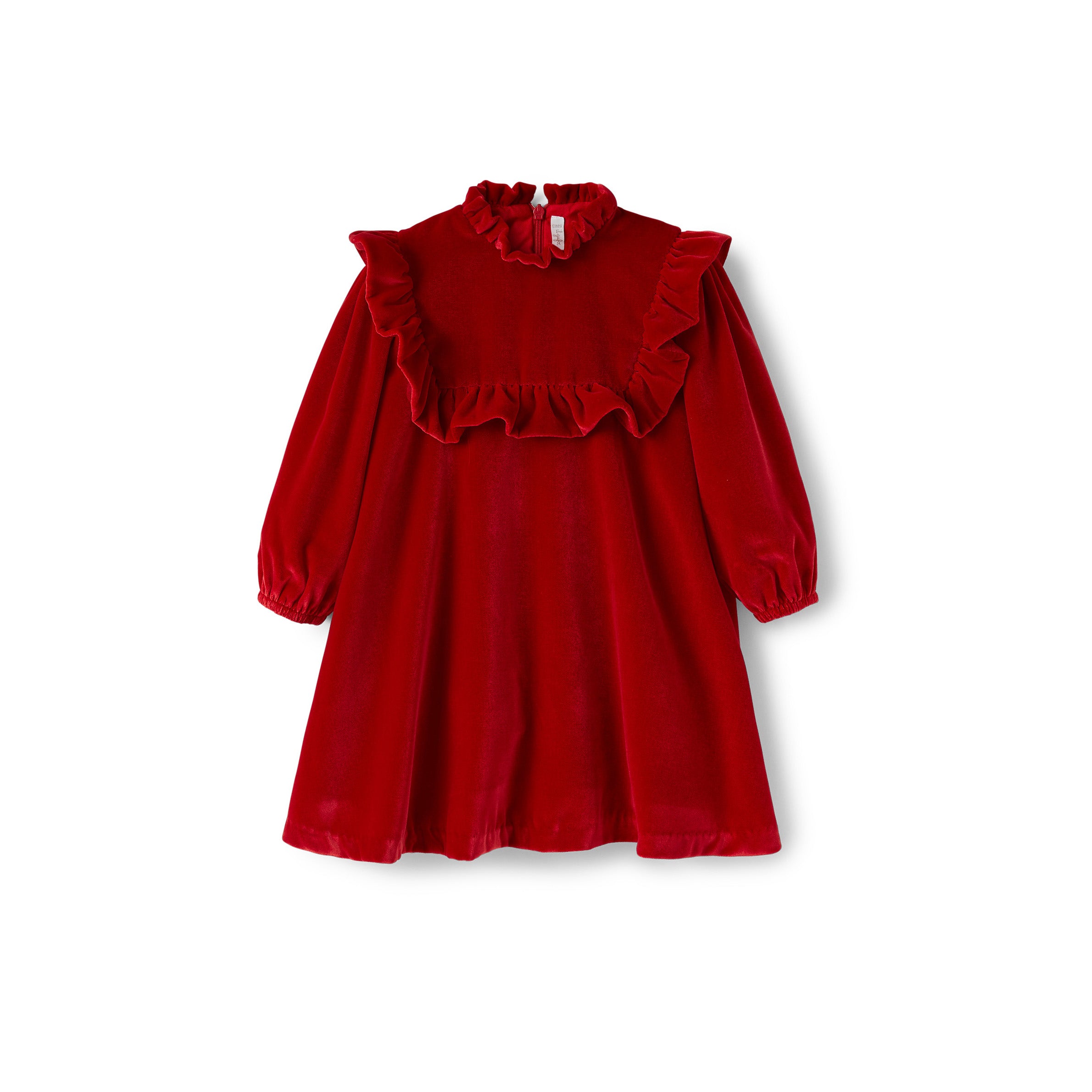 Baby Girls Red Velvet Dress