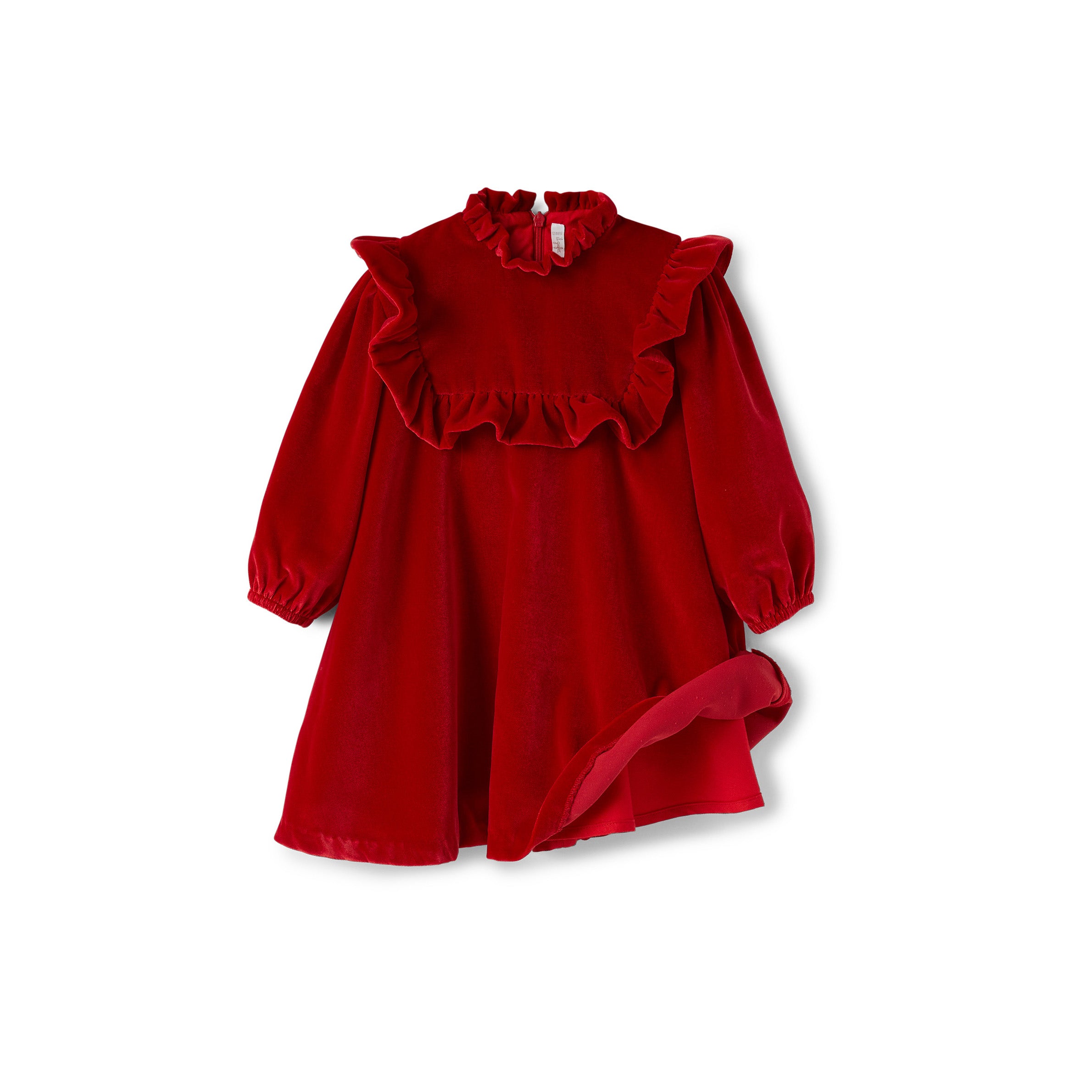 Baby Girls Red Velvet Dress