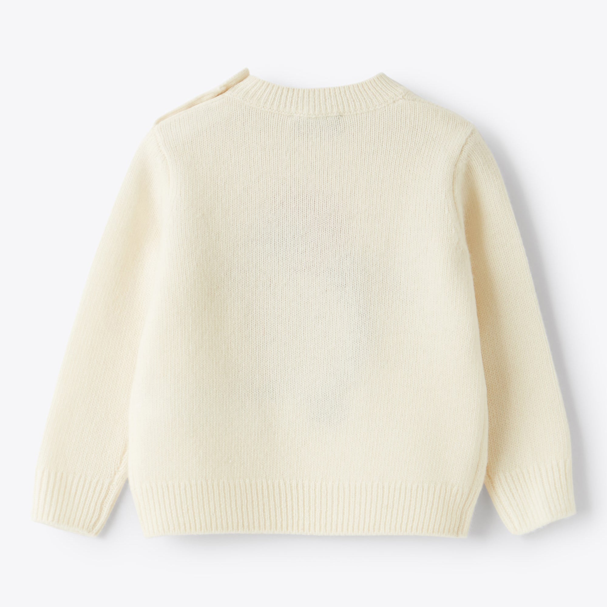 Boys & Girls White Penguin Wool Sweater