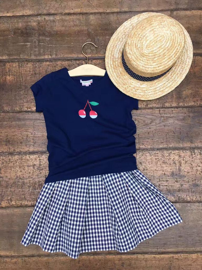 女大童经典樱桃图案T恤 - CÉMAROSE | Children's Fashion Store