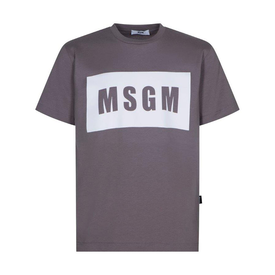 Boys & Girls Dark Grey Logo Cotton T-Shirt