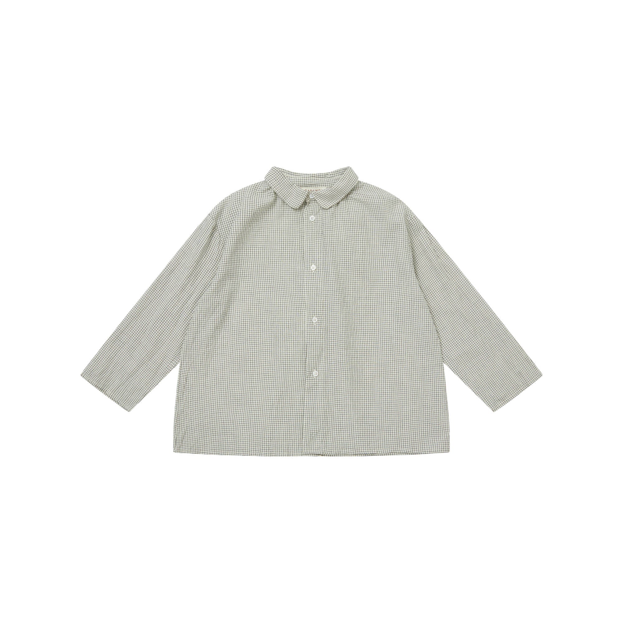 Boys & Girls Cream Check Cotton Shirt