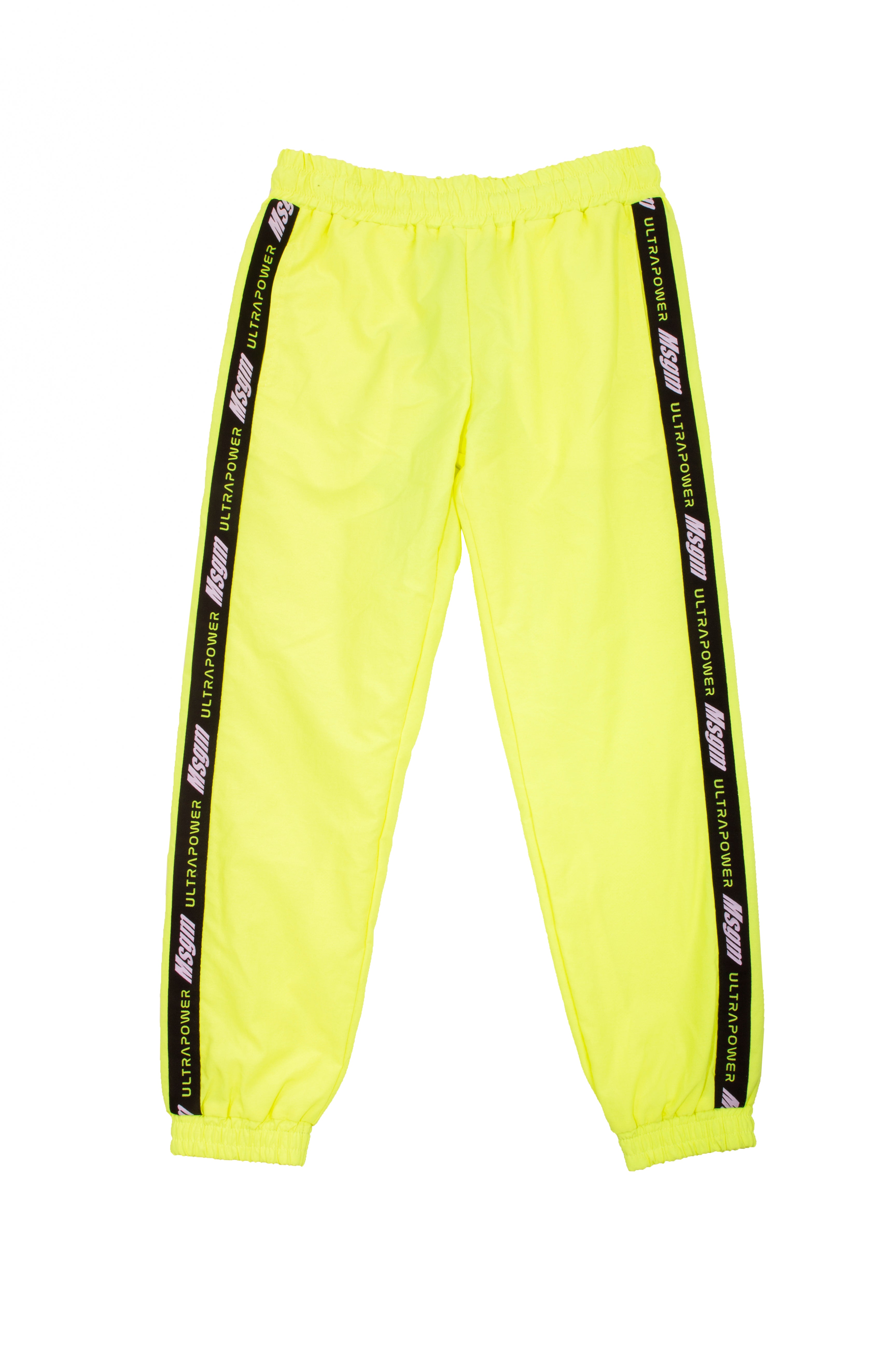 Boys Yellow Logo Trousers
