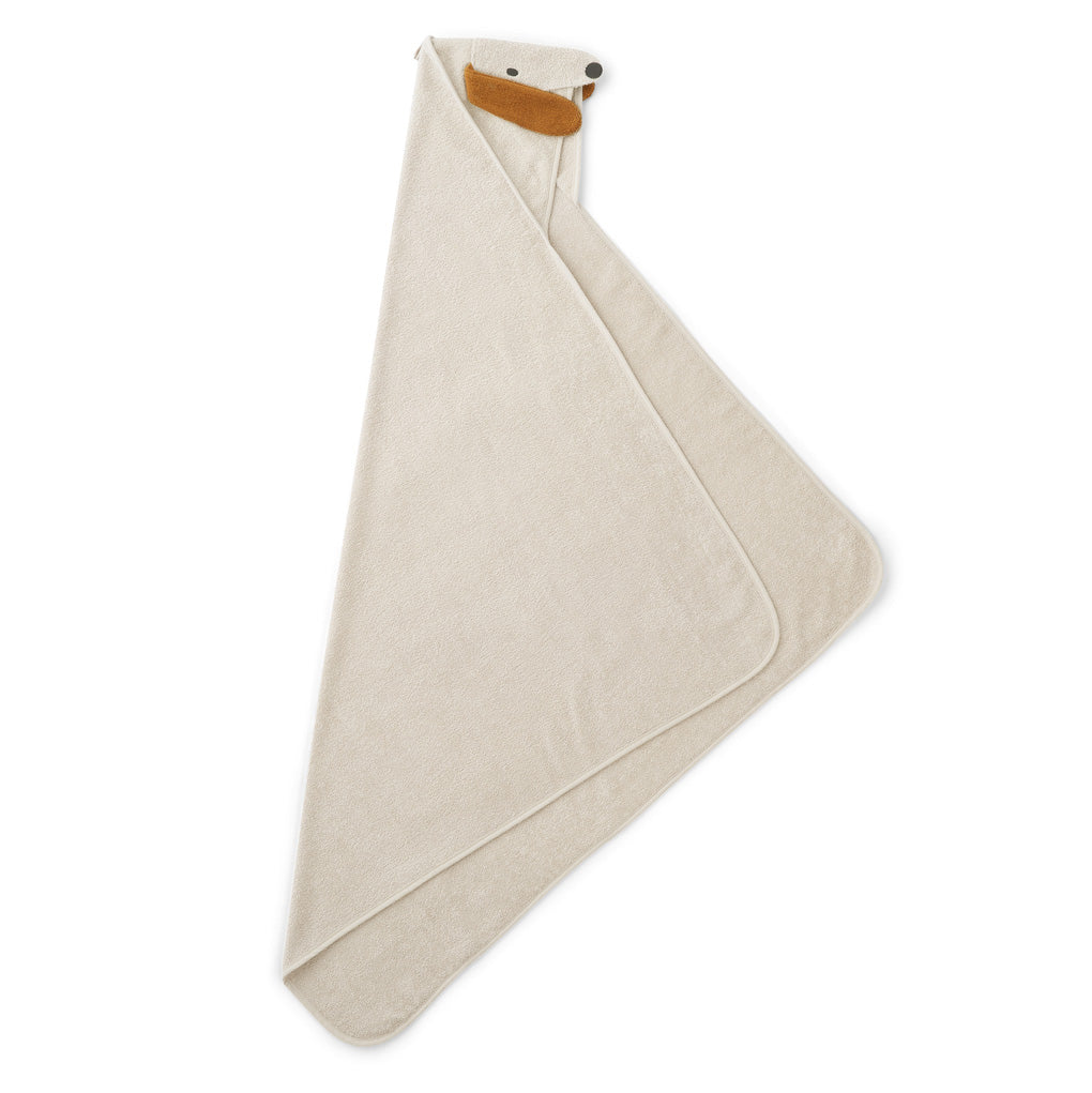 Boys & Girls White Hooded Bath Towel(100x100cm)