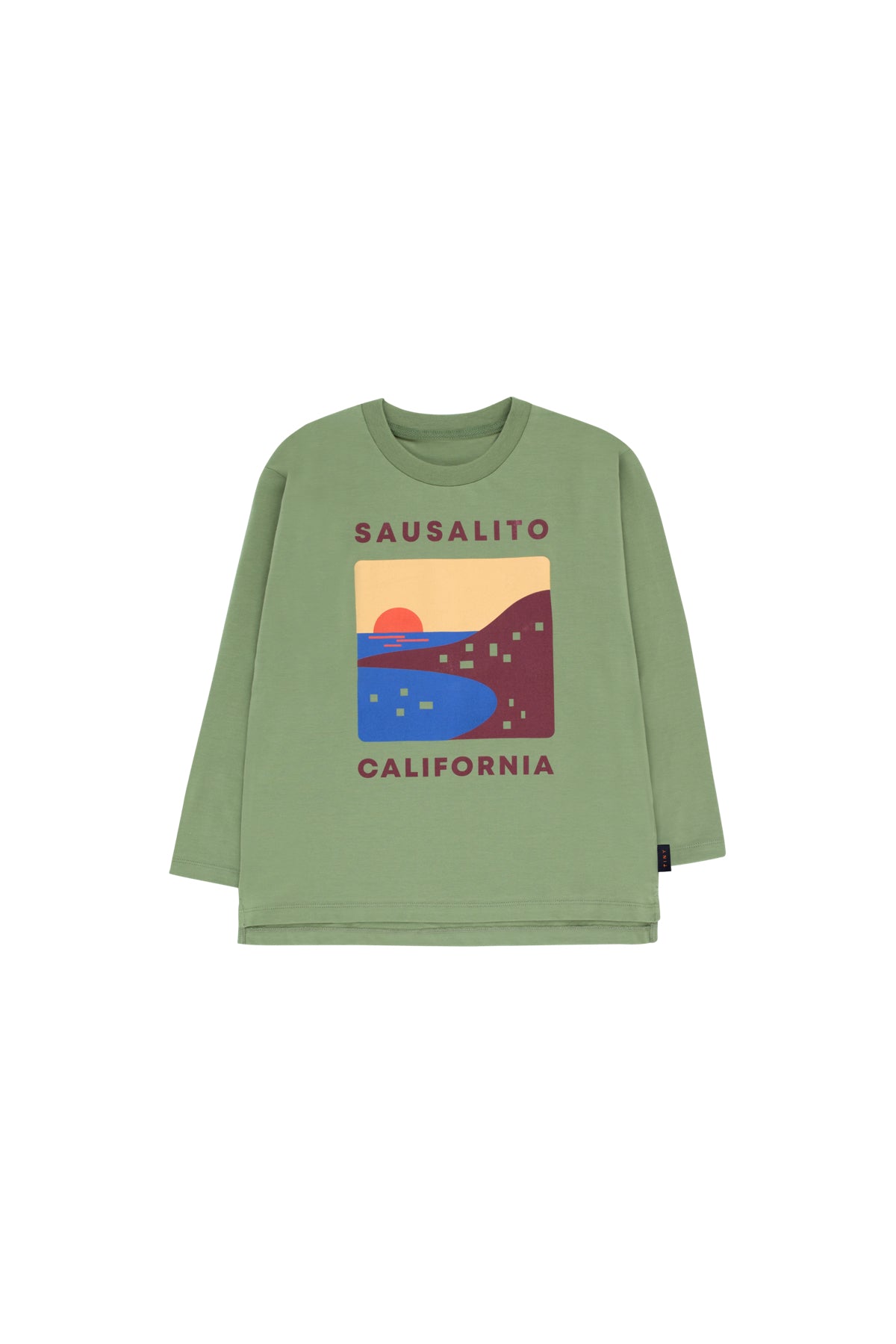 Boys Green Graphic Cotton Top