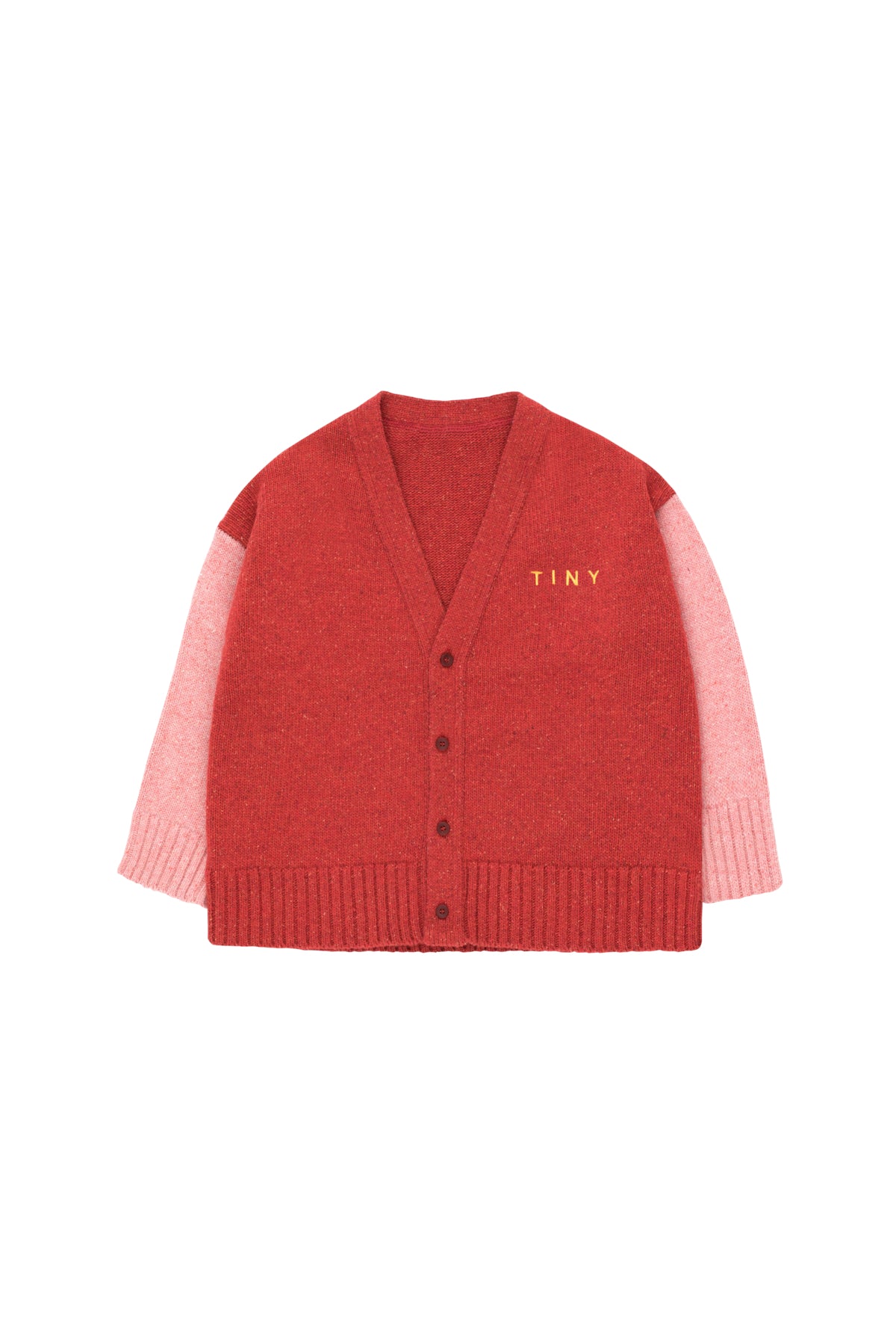 Boys & Girls Red V-neck Tiny Cardigan
