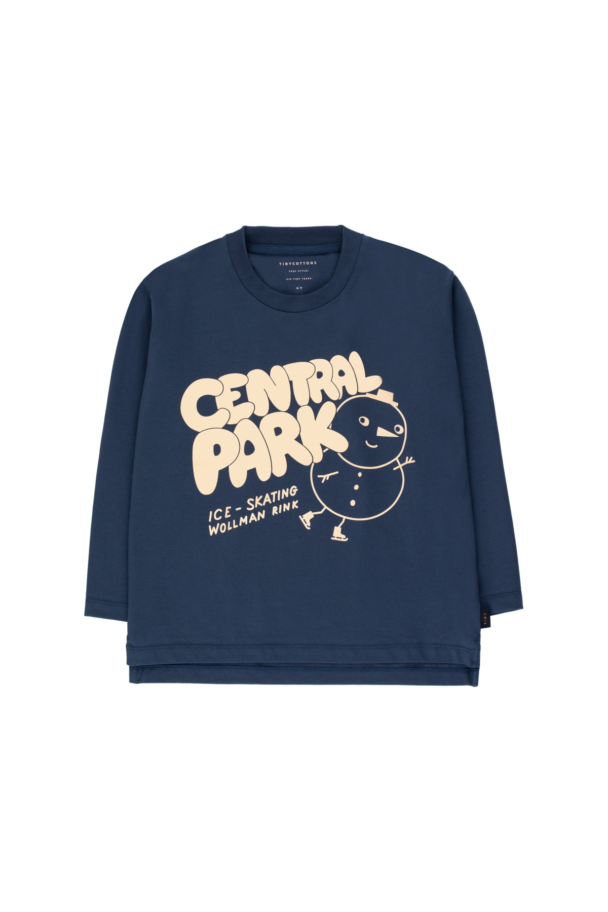 Boys & Girls Light Navy "CENTRAL PARK" Pima Cotton T-Shirt