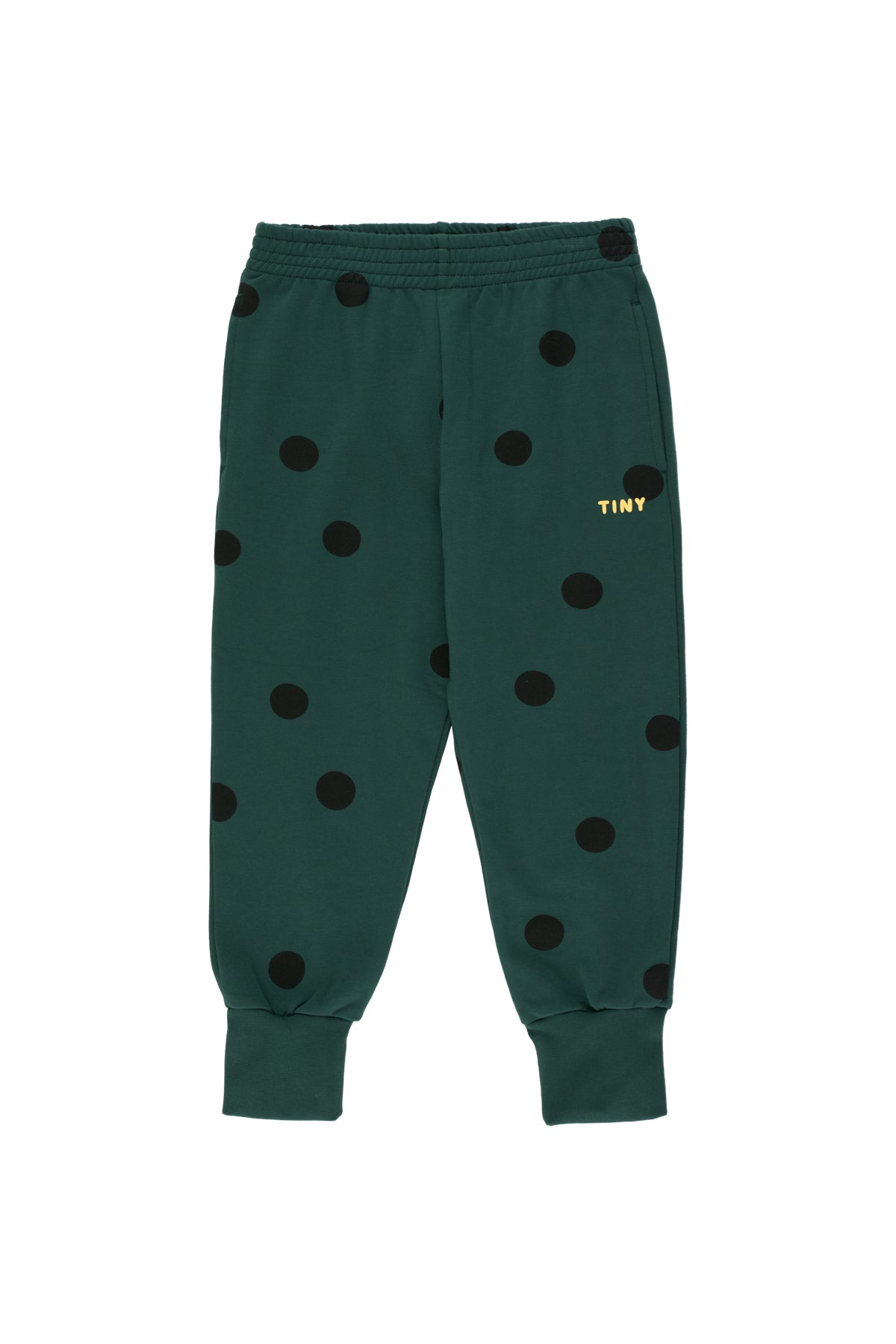 Boys & Girls Dark Green Dots Leggings