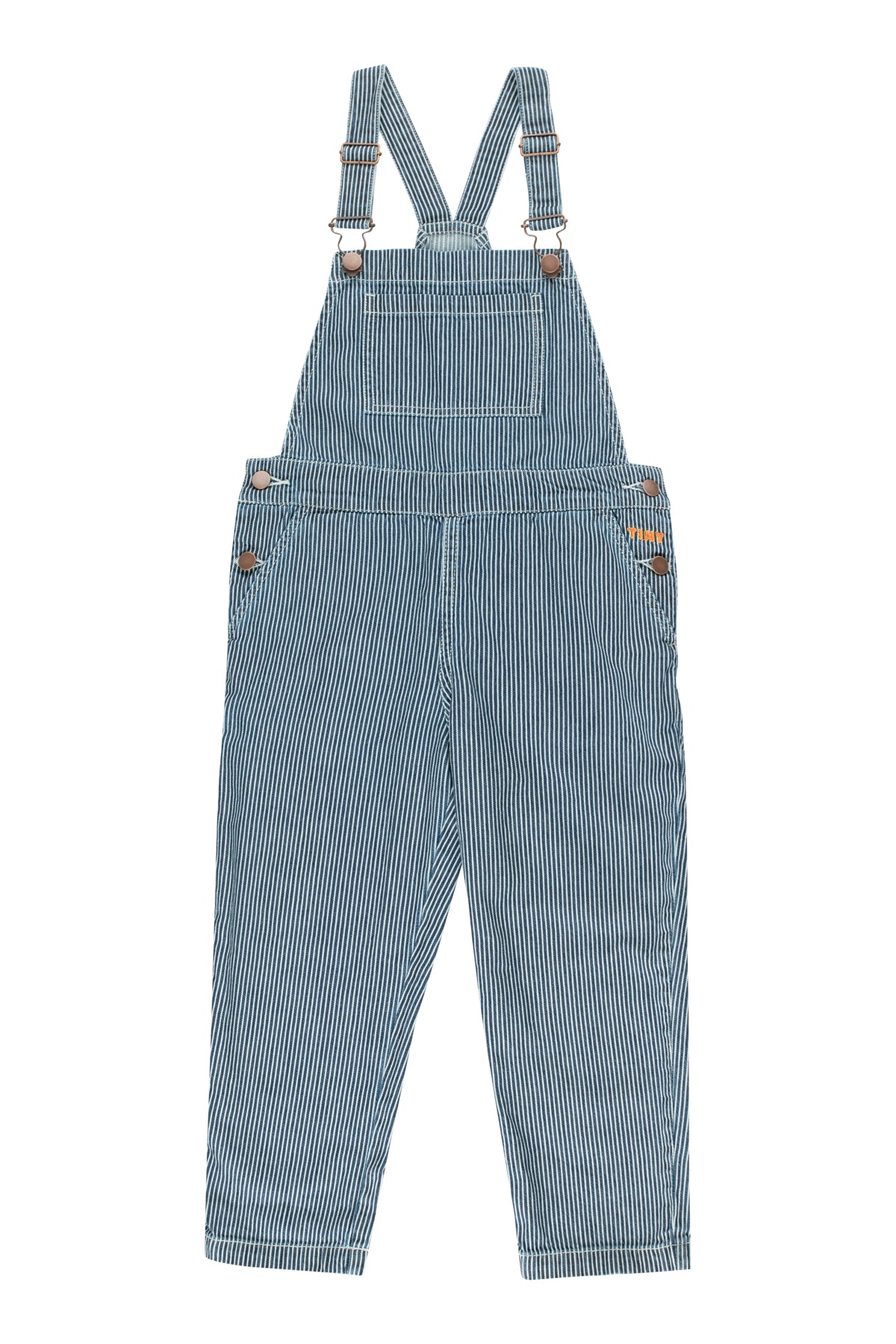 Boys & Girls Stripes Denim Cotton Overall